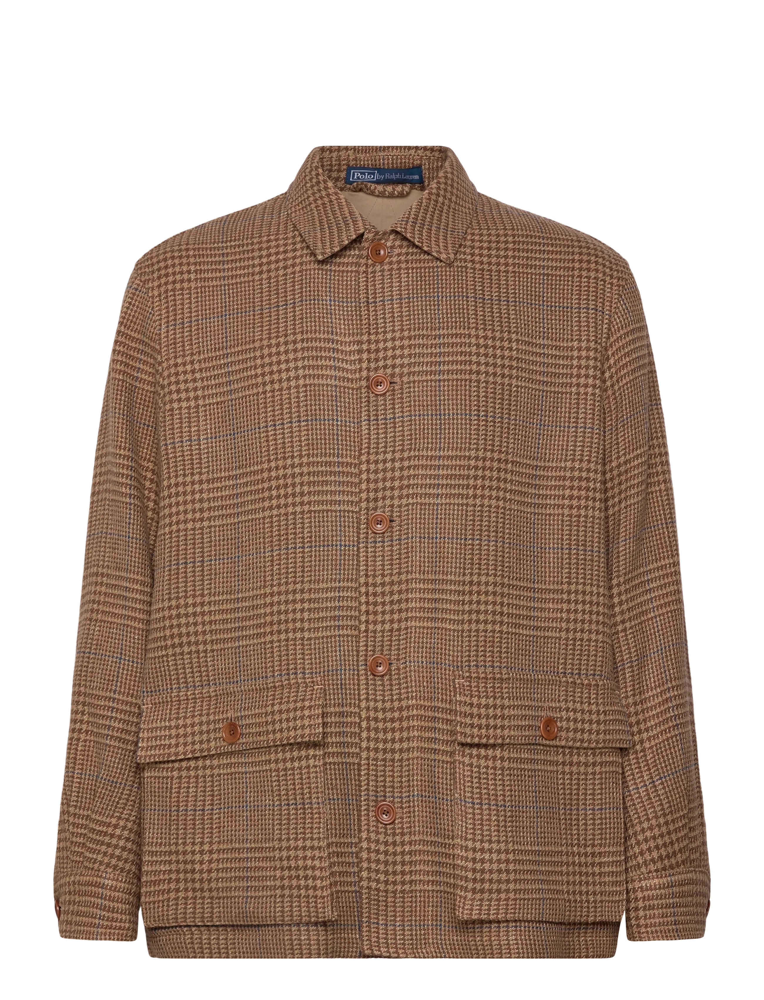 Polo Ralph Lauren Tailored Fit Overcheck Glen Plaid Jacket - Designers - CAMEL/BROWN W BLU / brown
