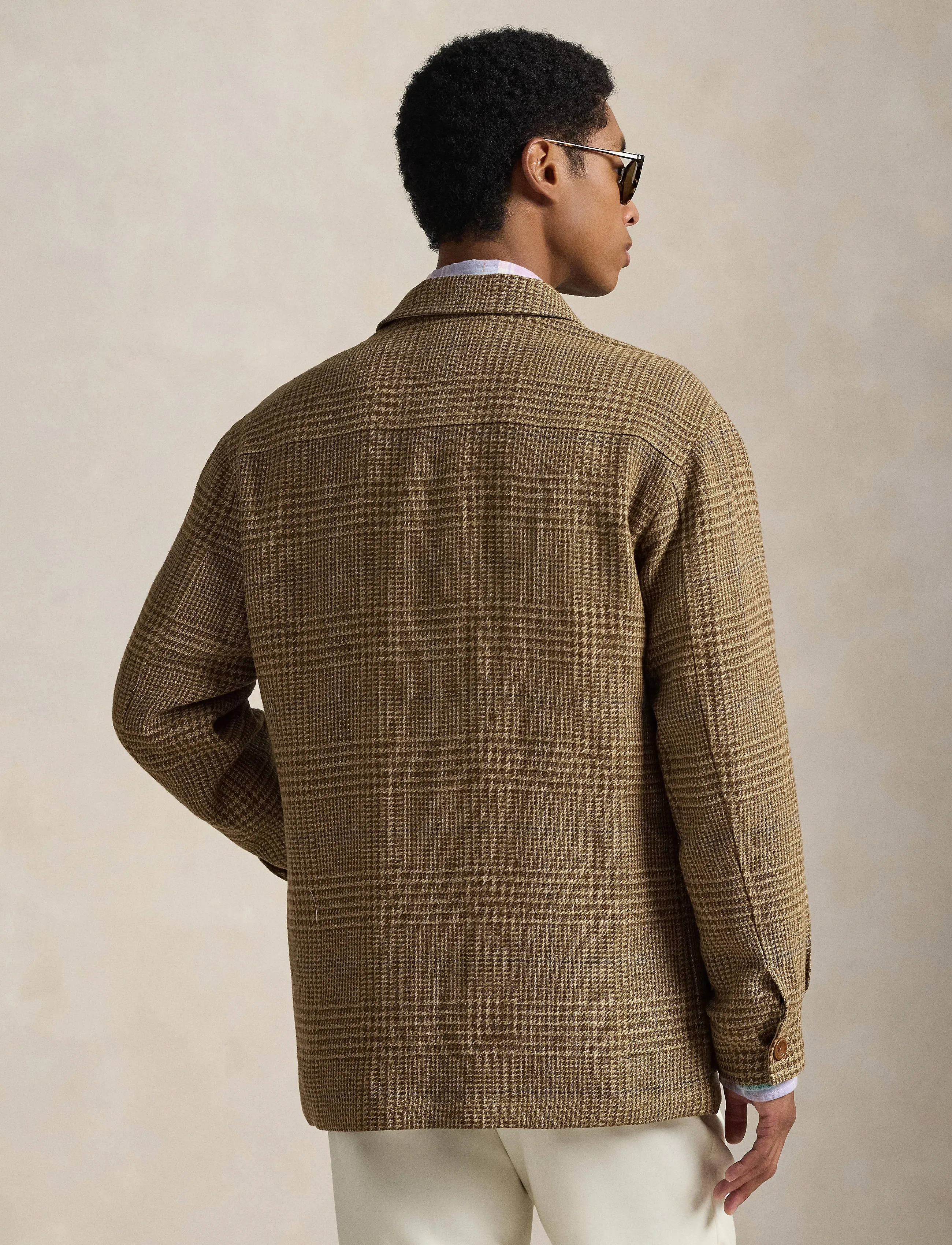 Tailored Fit Overcheck Glen Plaid Jacket 2