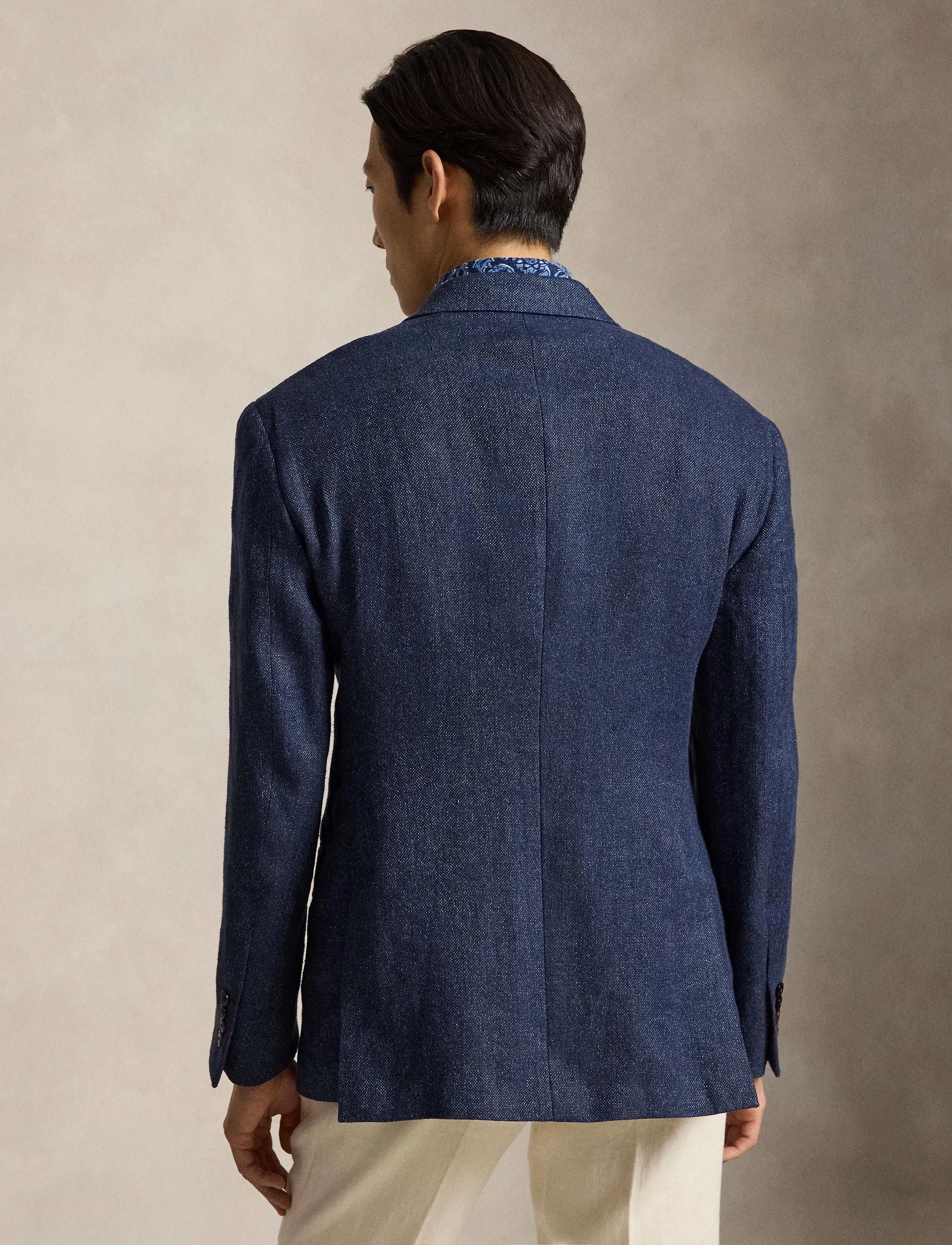 Polo Ralph Lauren - Polo Tailored Fit Tweed Suit Jacket - kahe rinnatisega pintsakud - navy - 3