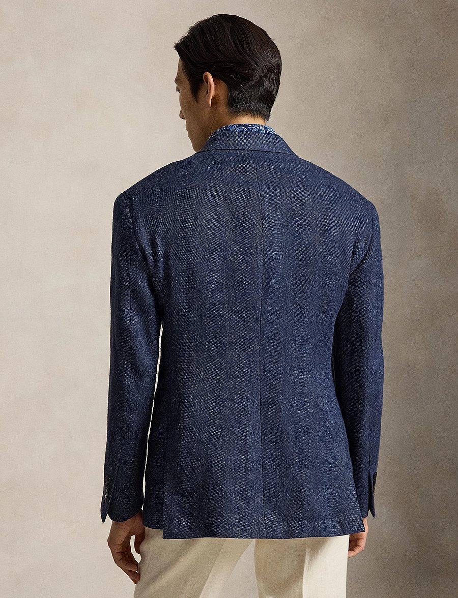 Polo Ralph Lauren - Polo Tailored Fit Tweed Suit Jacket - zweireiher - navy - 3