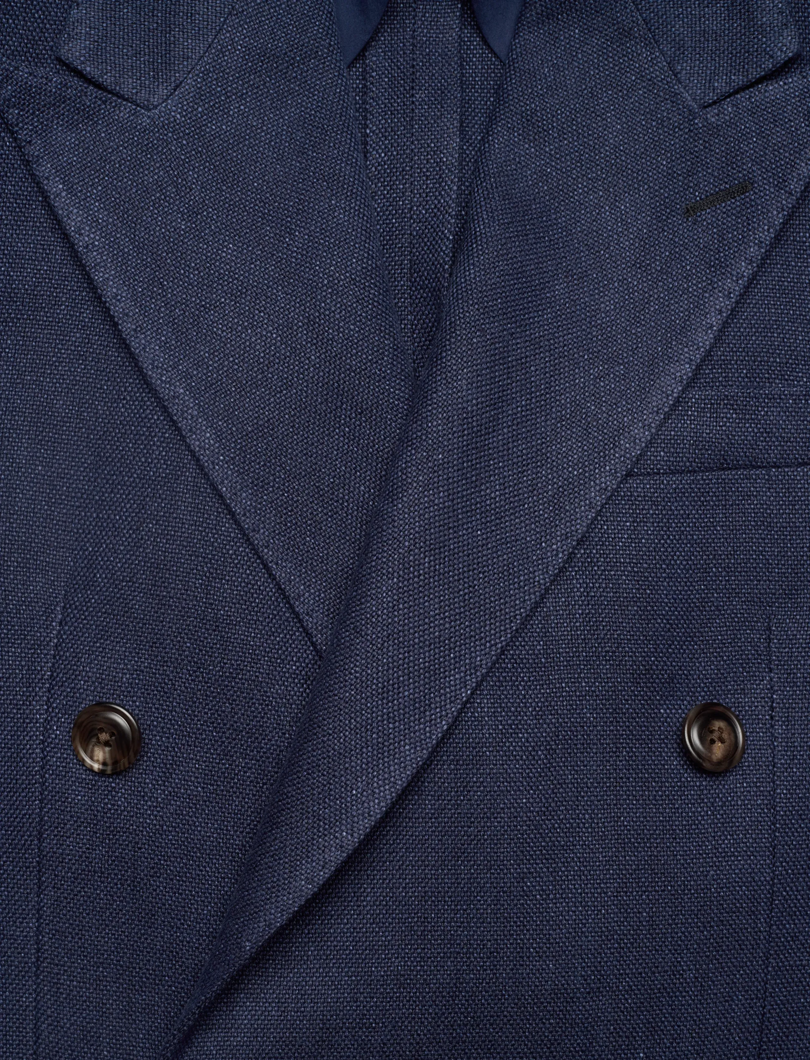 Polo Ralph Lauren - Polo Tailored Fit Tweed Suit Jacket - kahe rinnatisega pintsakud - navy - 4