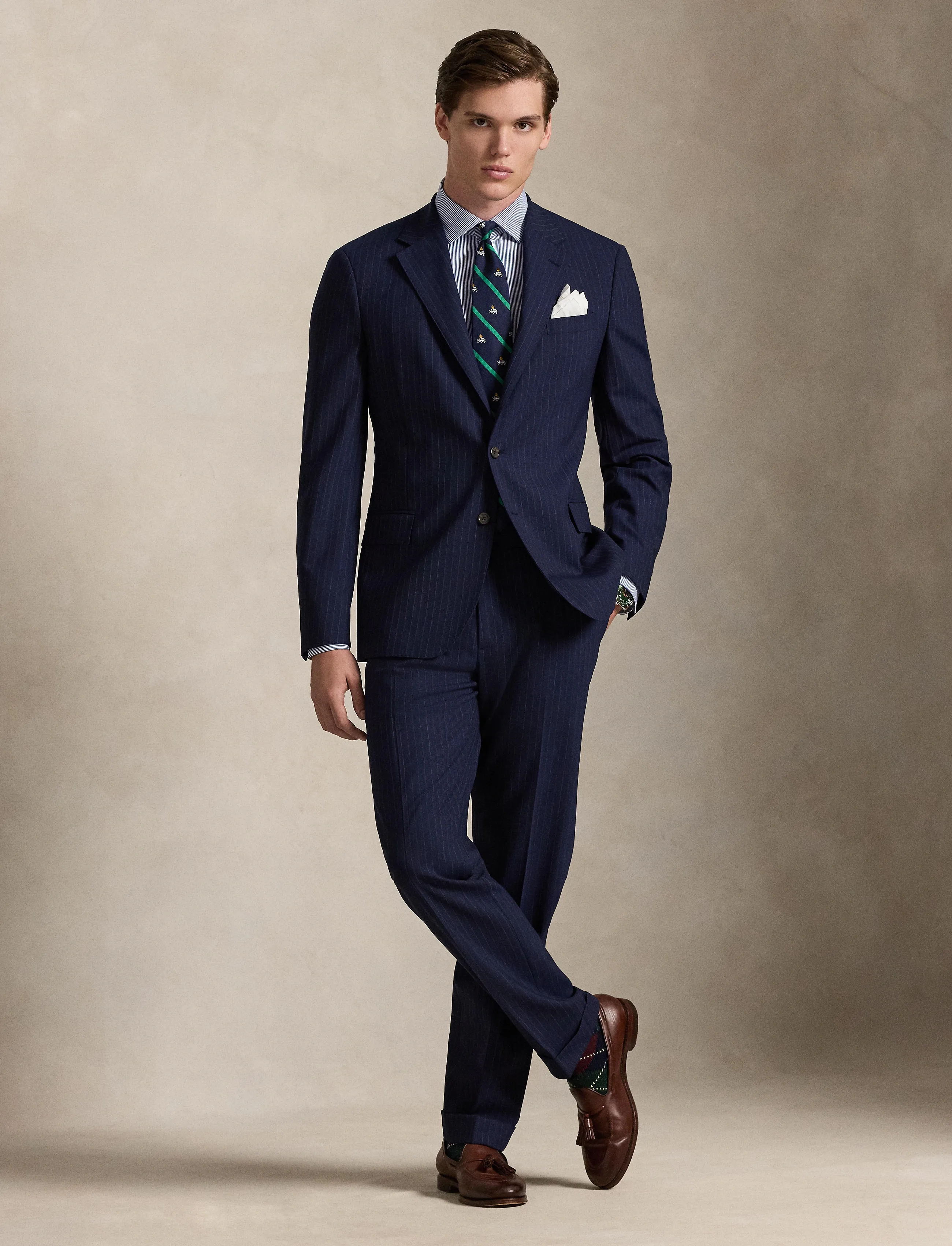 Polo Ralph Lauren 715A12404001, 54, Blazer, Marineblau - Single Breasted Männerswear