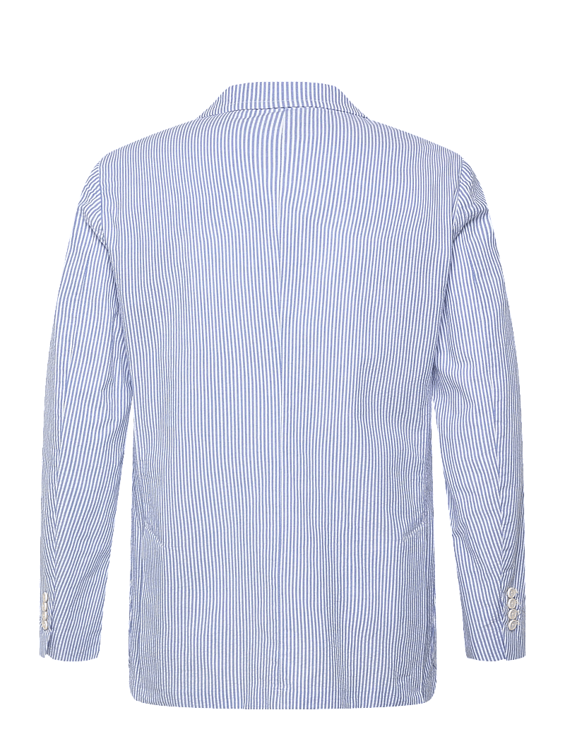 Polo Ralph Lauren - Polo Soft Modern Fit Seersucker Jacket - Ühe rinnatisega pintsakud - bright blue/white - 1