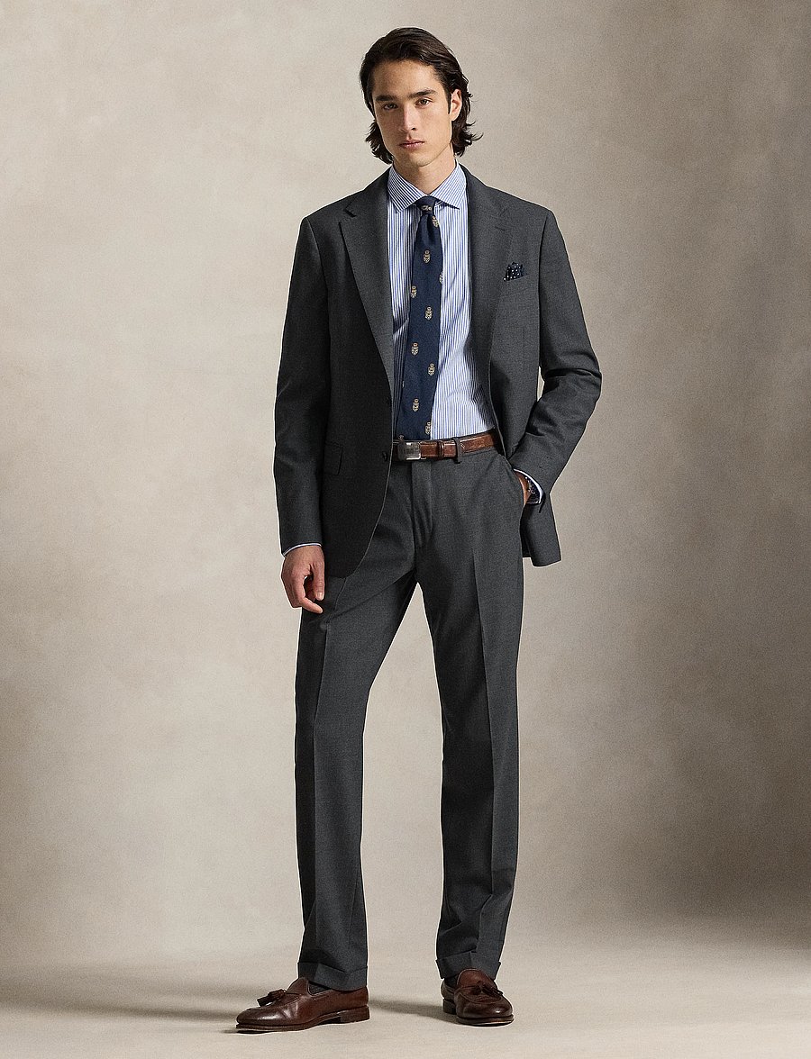 Polo Ralph Lauren - TAILORED TWILL WOOL-WVN-PANTS - formell - charcoal - 0