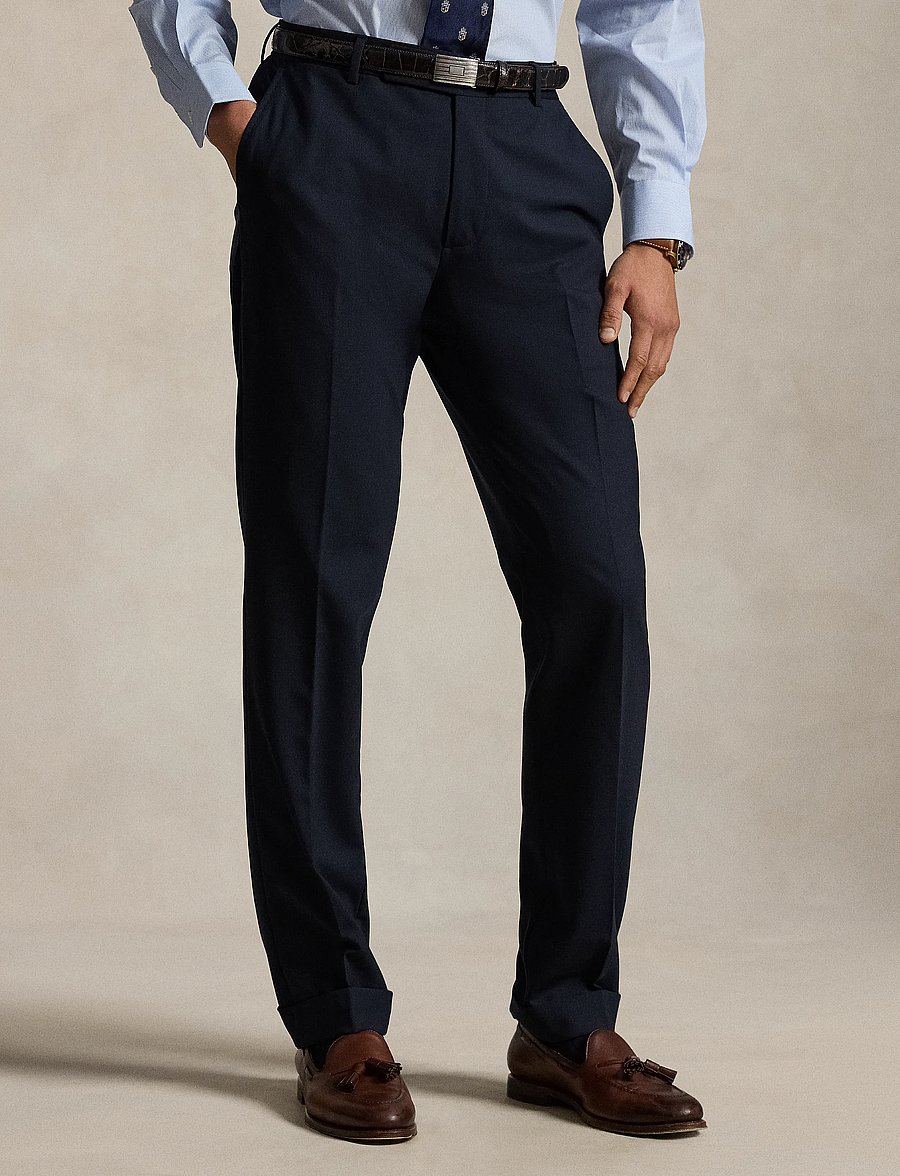 Polo Ralph Lauren - TAILORED TWILL WOOL-WVN-PANTS - navy - 4