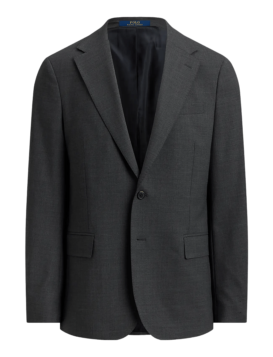 Polo Ralph Lauren - Polo Modern Fit Wool-Blend Suit Jacket - enkeltradede blazere - charcoal - 0