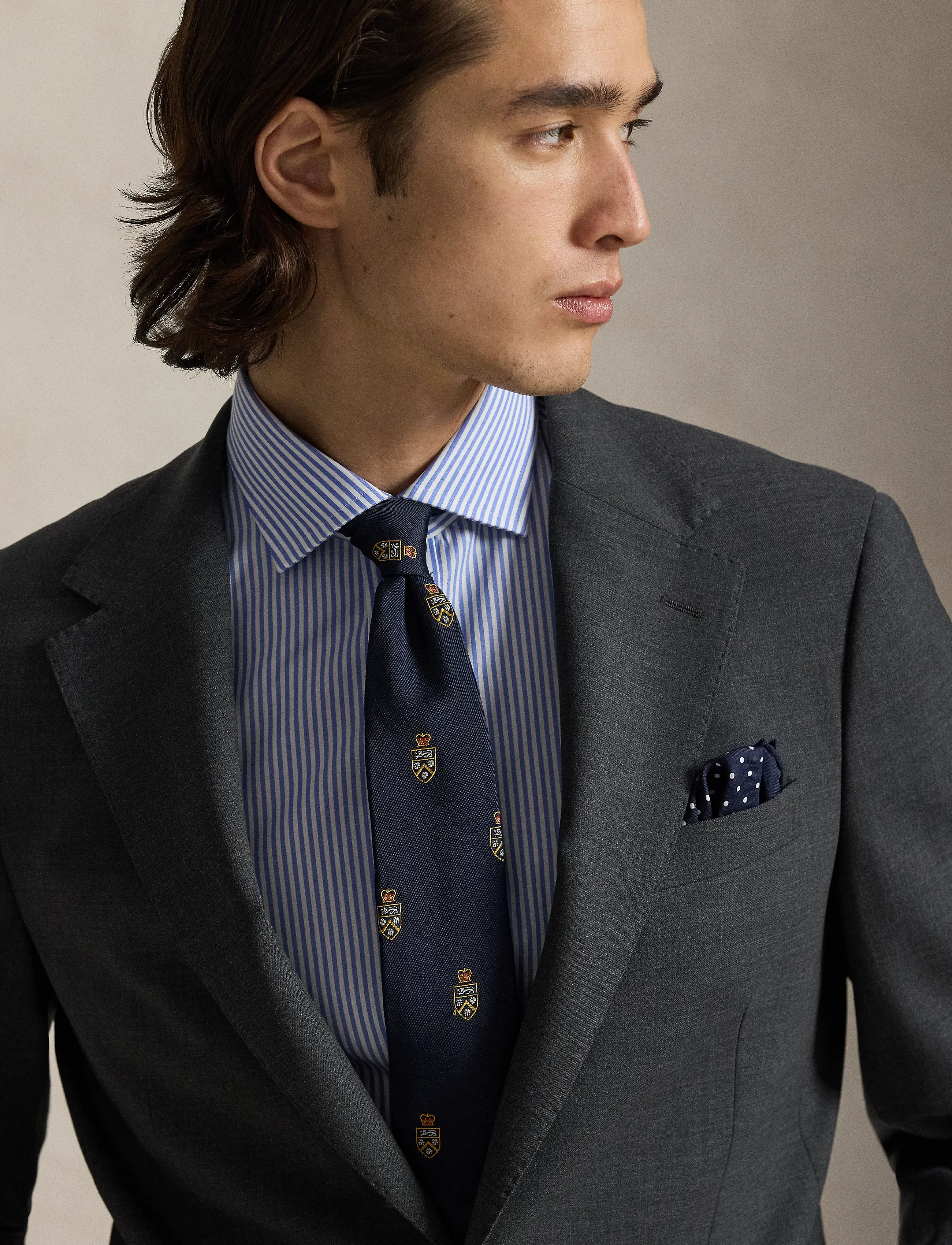 Polo Ralph Lauren - Polo Modern Fit Wool-Blend Suit Jacket - enkeltradede blazere - charcoal - 3