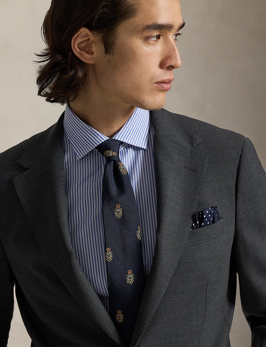 Polo Ralph Lauren - Polo Modern Fit Wool-Blend Suit Jacket - enkeltradede blazere - charcoal - 3