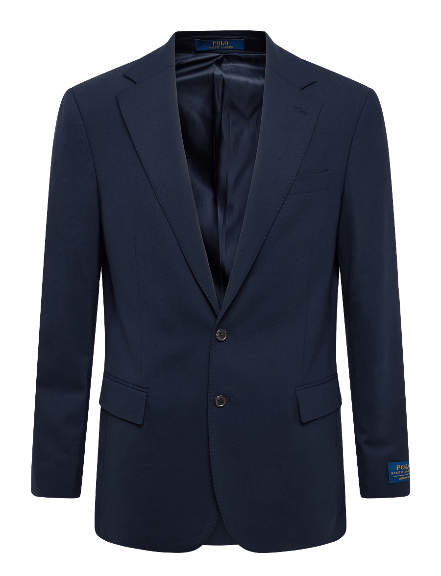 Polo Ralph Lauren - Polo Modern Fit Wool-Blend Suit Jacket - enkeltradede blazere - navy - 0