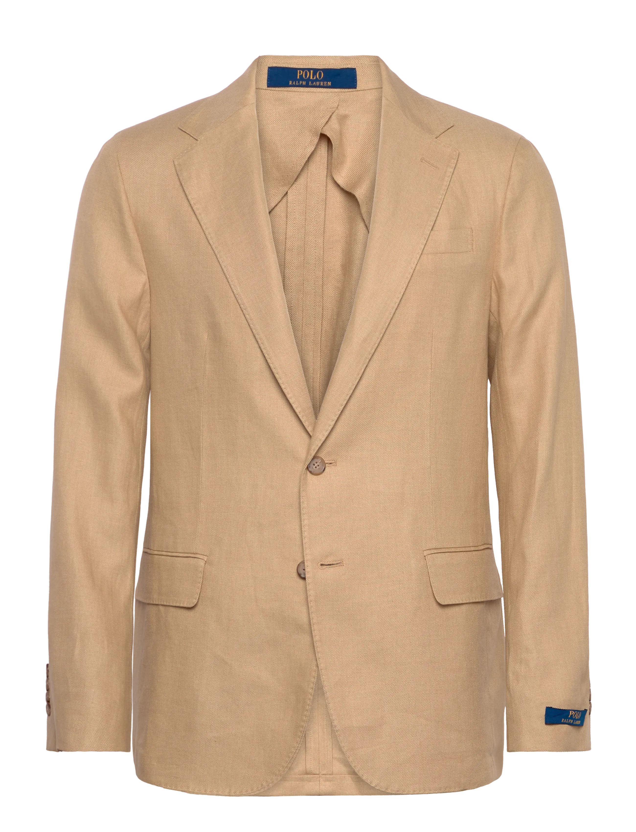 Polo Ralph Lauren Soft Modern Fit Linen-Blend Jacket, 52, Blazer, Beige - Single Breasted Männerswear