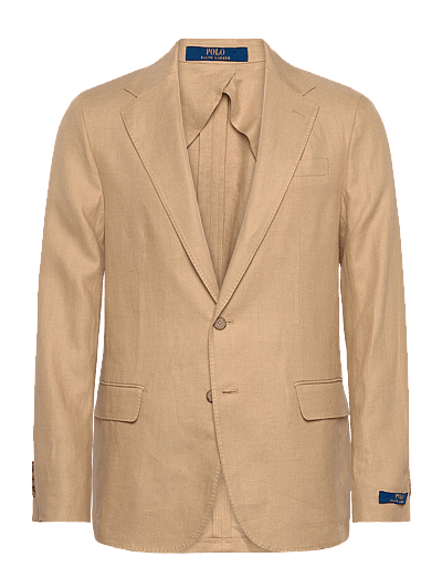 Polo Ralph Lauren Polo Soft Modern Fit Linen-Blend Jacket - Blazere i hør - TAN / beige