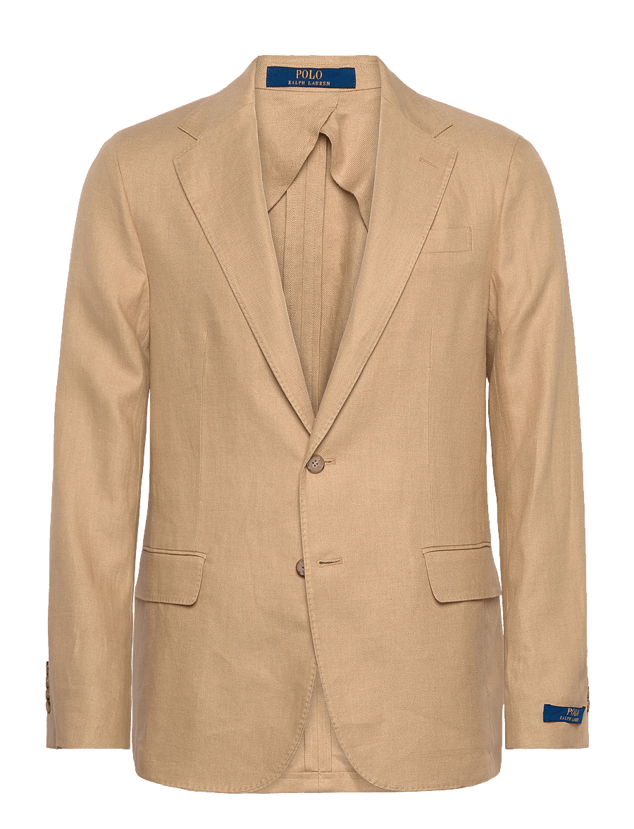 Polo Ralph Lauren - Polo Soft Modern Fit Linen-Blend Jacket - einreiher - tan - 0