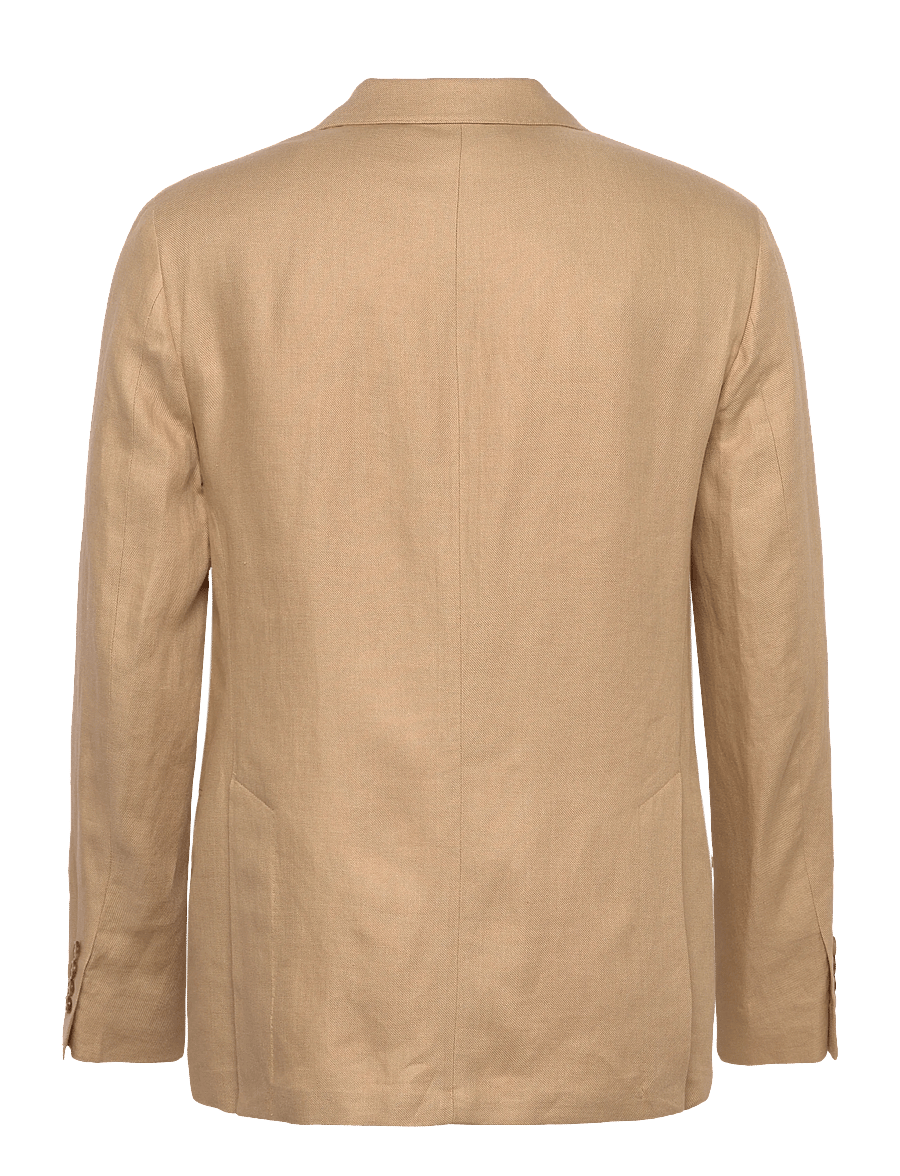Polo Ralph Lauren - Polo Soft Modern Fit Linen-Blend Jacket - einreiher - tan - 1