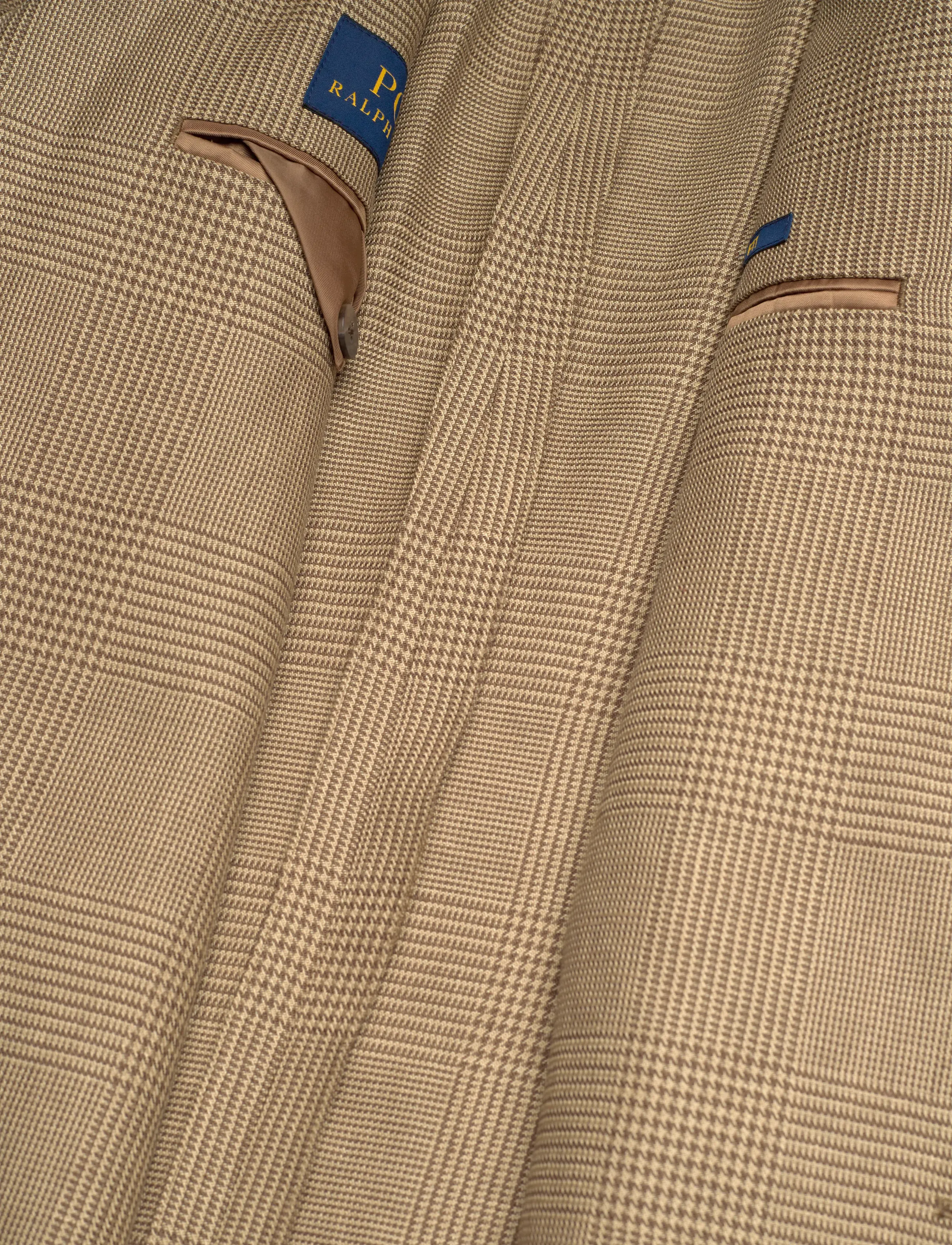 Polo Ralph Lauren - Polo Modern Fit Glen Plaid Sport Coat - einreiher - tan/brown - 4
