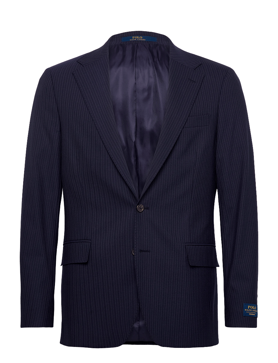 Polo Ralph Lauren - Polo Modern Fit Pinstripe Twill Jacket - enkeltradede blazere - navy - 0