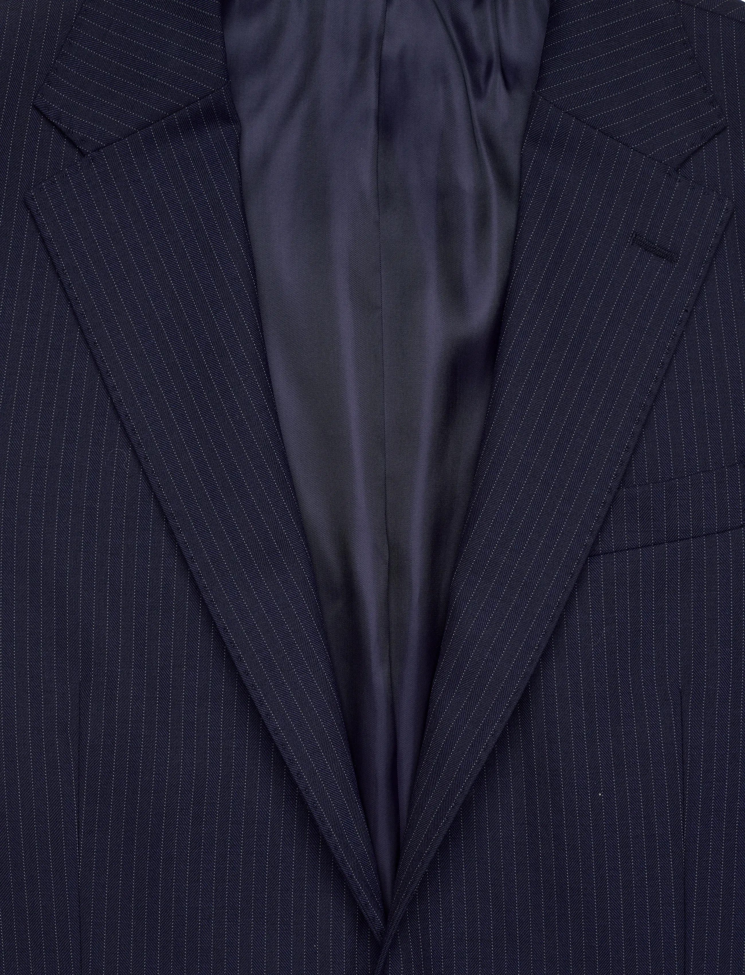 Polo Ralph Lauren - Polo Modern Fit Pinstripe Twill Jacket - enkeltradede blazere - navy - 2