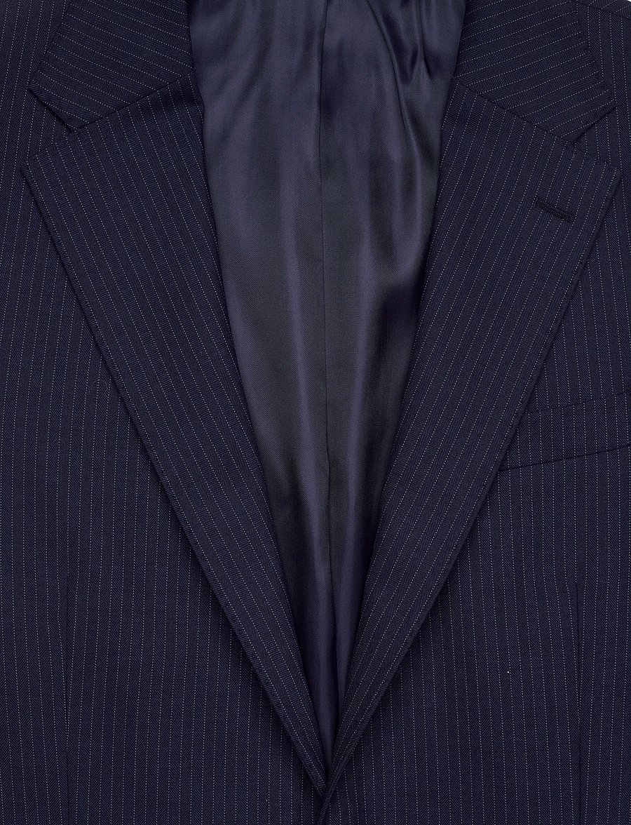 Polo Ralph Lauren - Polo Modern Fit Pinstripe Twill Jacket - enkeltradede blazere - navy - 2
