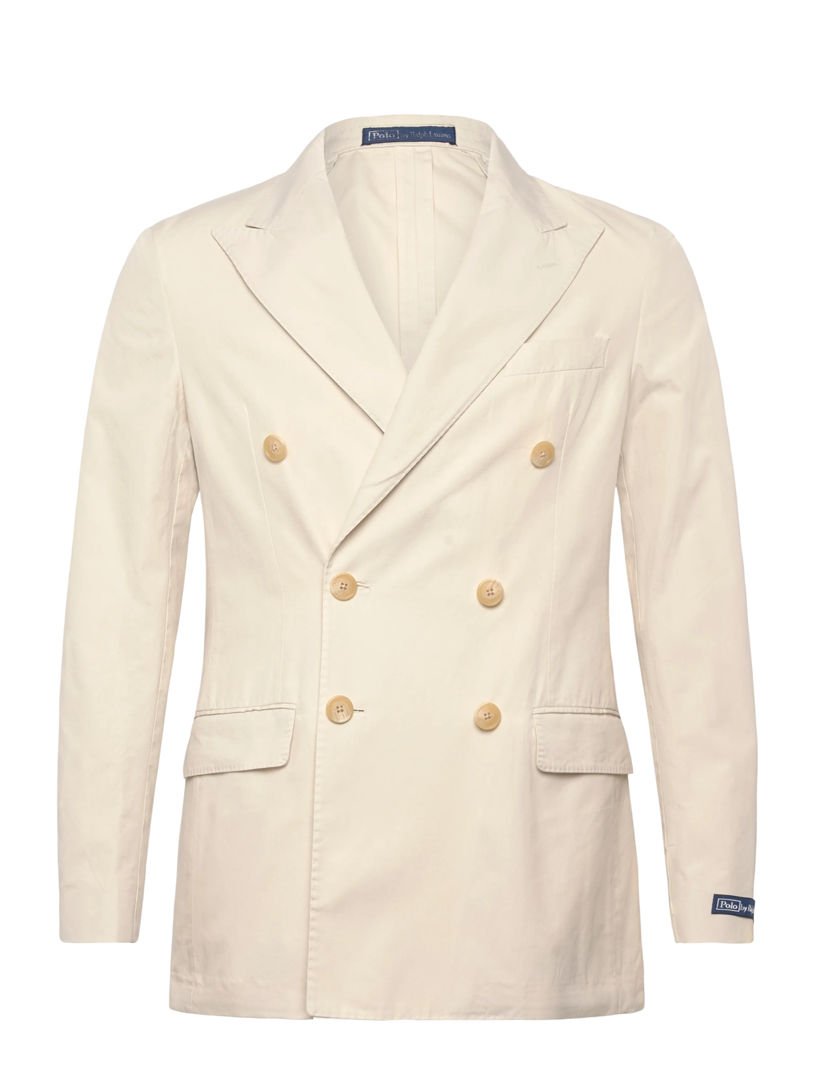 Polo Ralph Lauren GARMENT DYED POPLIN-WVN-BLAZER/SPOR - Double breasted blazers - STONE PEBBLE / cream
