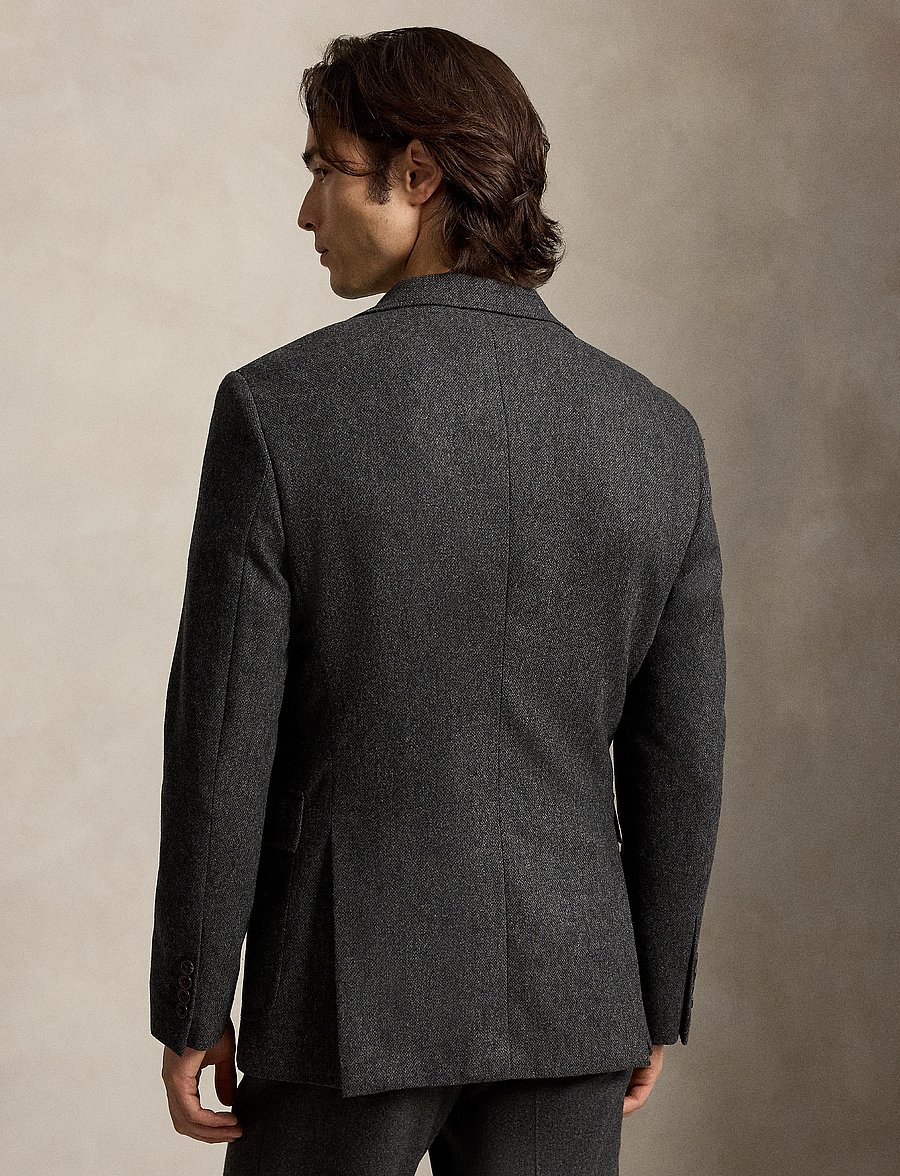 Polo Ralph Lauren - Polo Modern Fit Broken-Twill Sport Coat - enkeltradede blazere - charcoal - 3