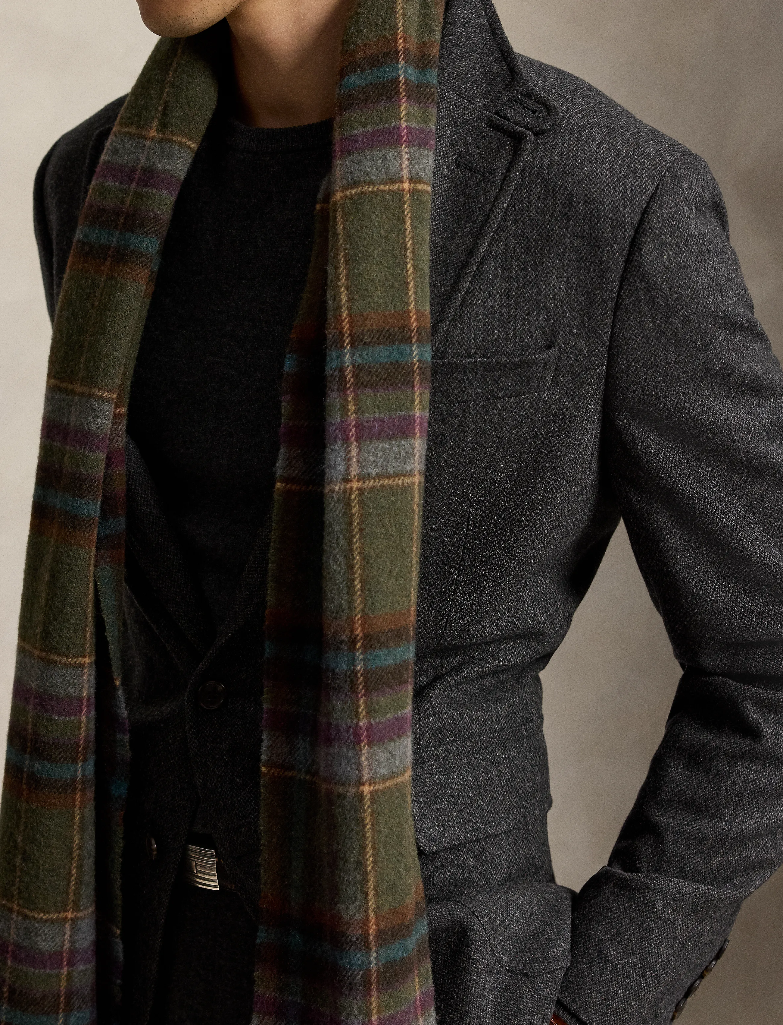 Polo Ralph Lauren - Polo Modern Fit Broken-Twill Sport Coat - enkeltradede blazere - charcoal - 5