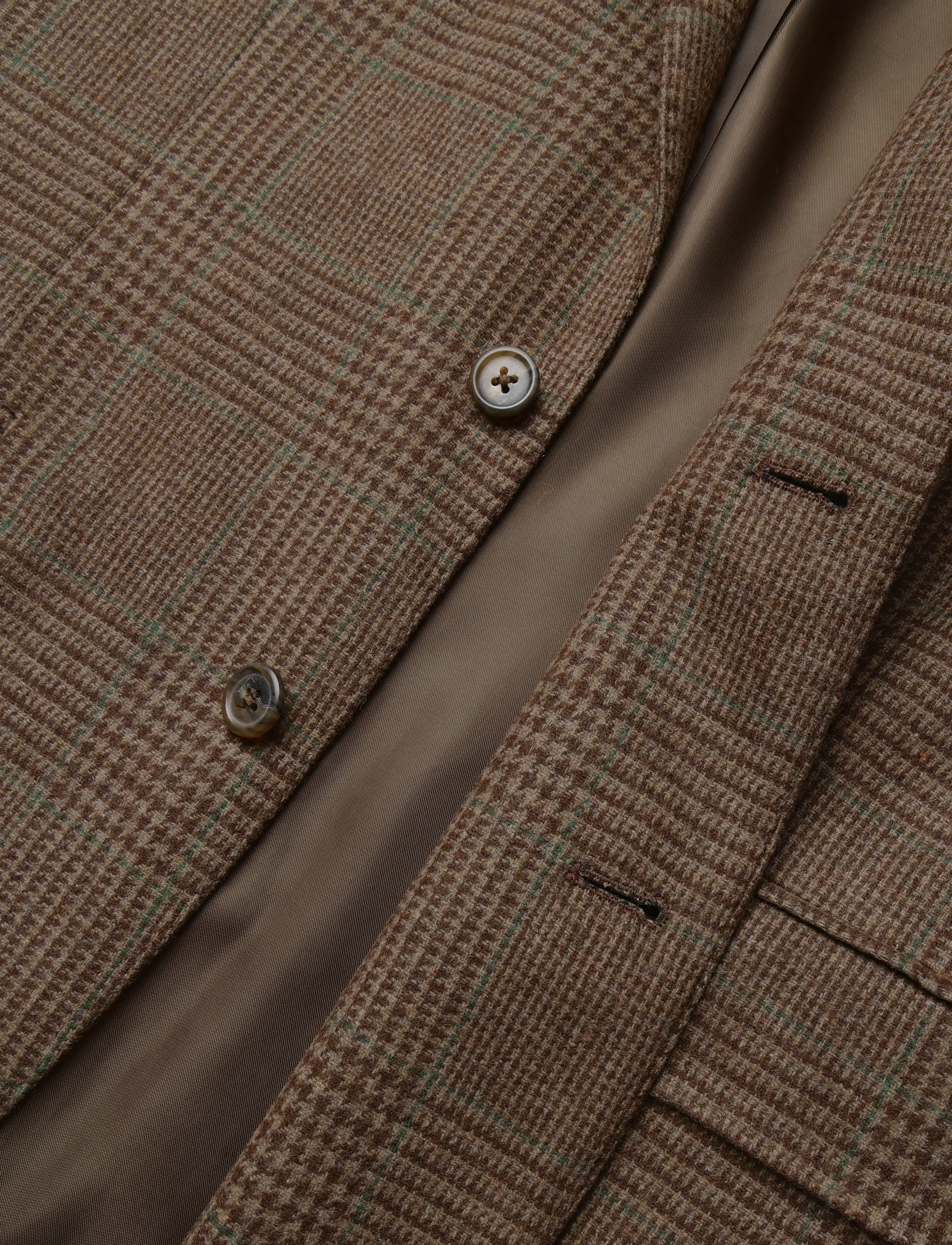 Polo Ralph Lauren - Polo Modern Fit Glen Plaid Sport Coat - brown multi w/gre - 3
