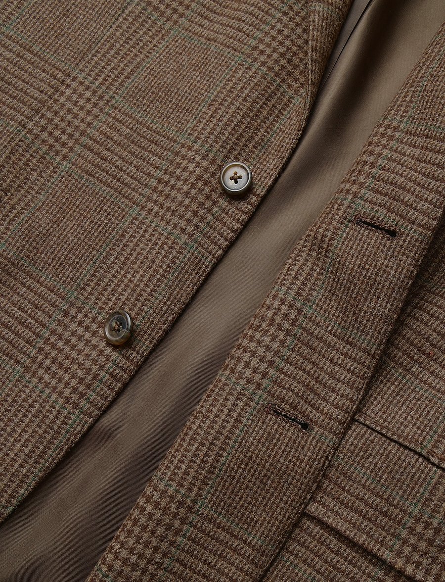 Polo Ralph Lauren - Polo Modern Fit Glen Plaid Sport Coat - brown multi w/gre - 3