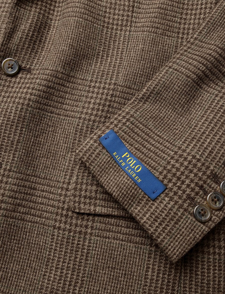 Polo Ralph Lauren - Polo Modern Fit Glen Plaid Sport Coat - brown multi w/gre - 4