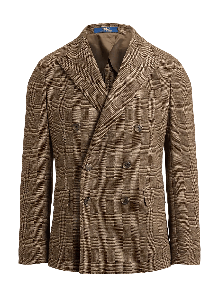 Polo Ralph Lauren - GLENPLAID KNIT-WVN-BLAZER/SPORT COA - tan/brown - 1