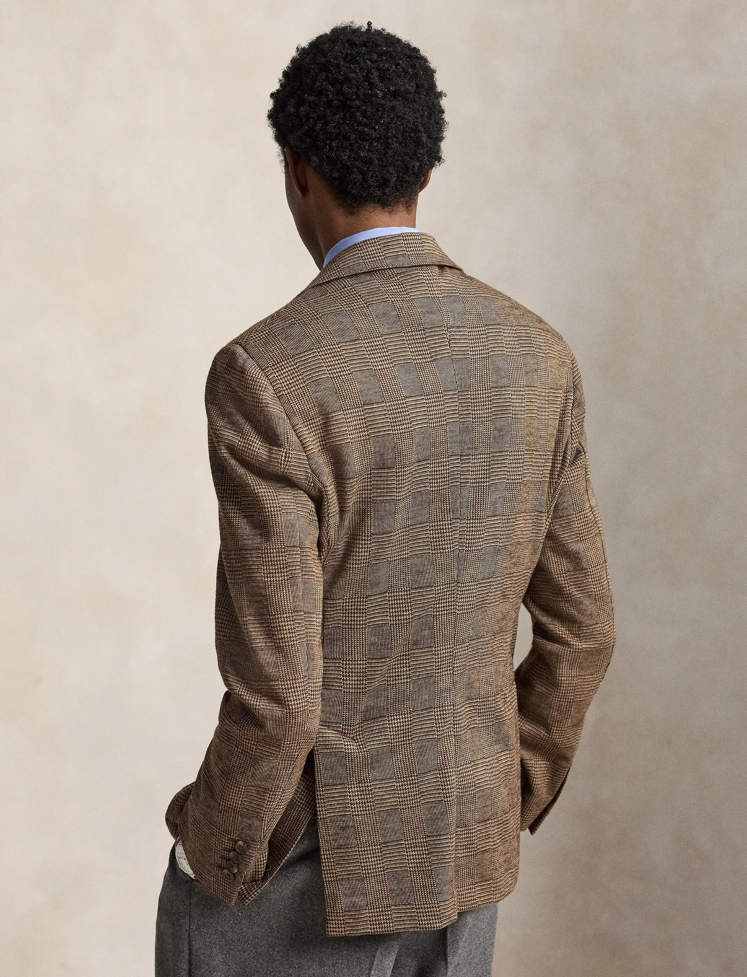 Polo Ralph Lauren - GLENPLAID KNIT-WVN-BLAZER/SPORT COA - tan/brown - 2