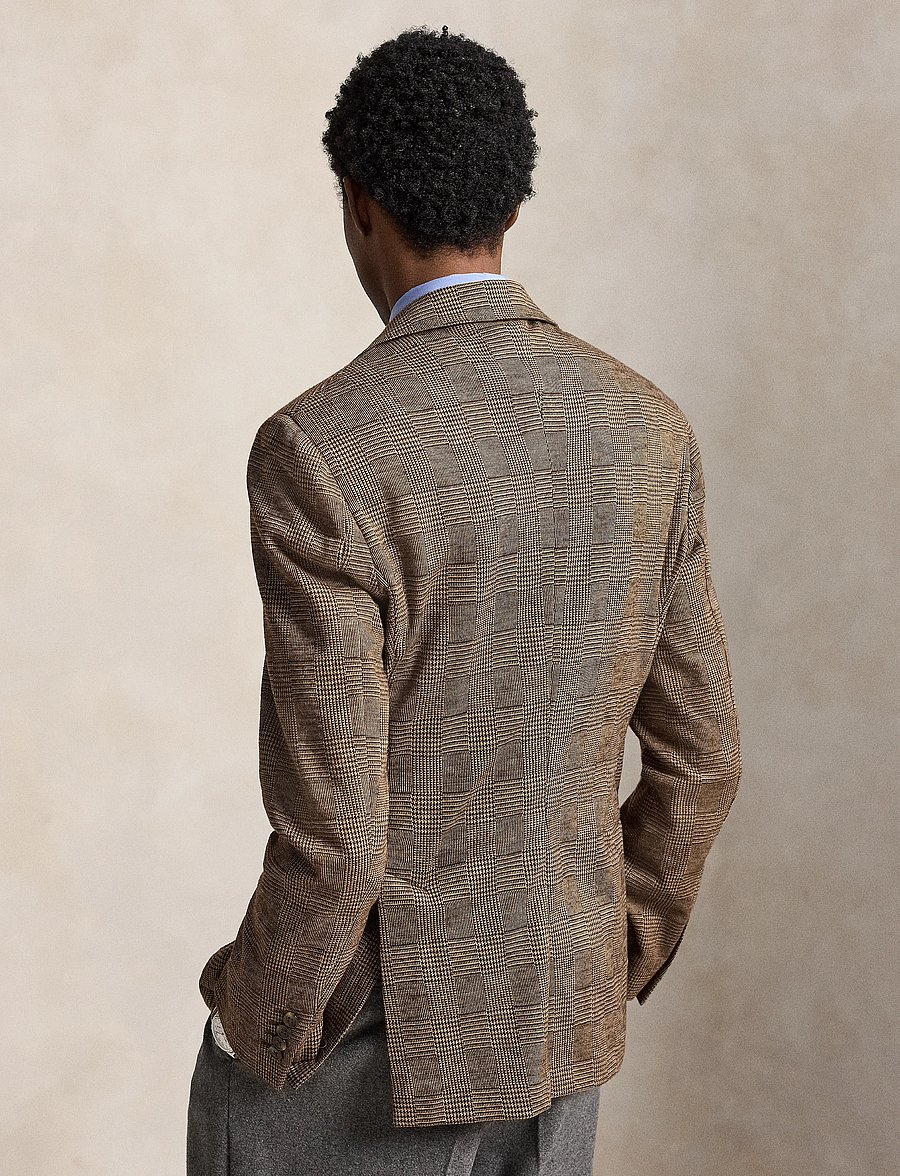 Polo Ralph Lauren - GLENPLAID KNIT-WVN-BLAZER/SPORT COA - tan/brown - 2