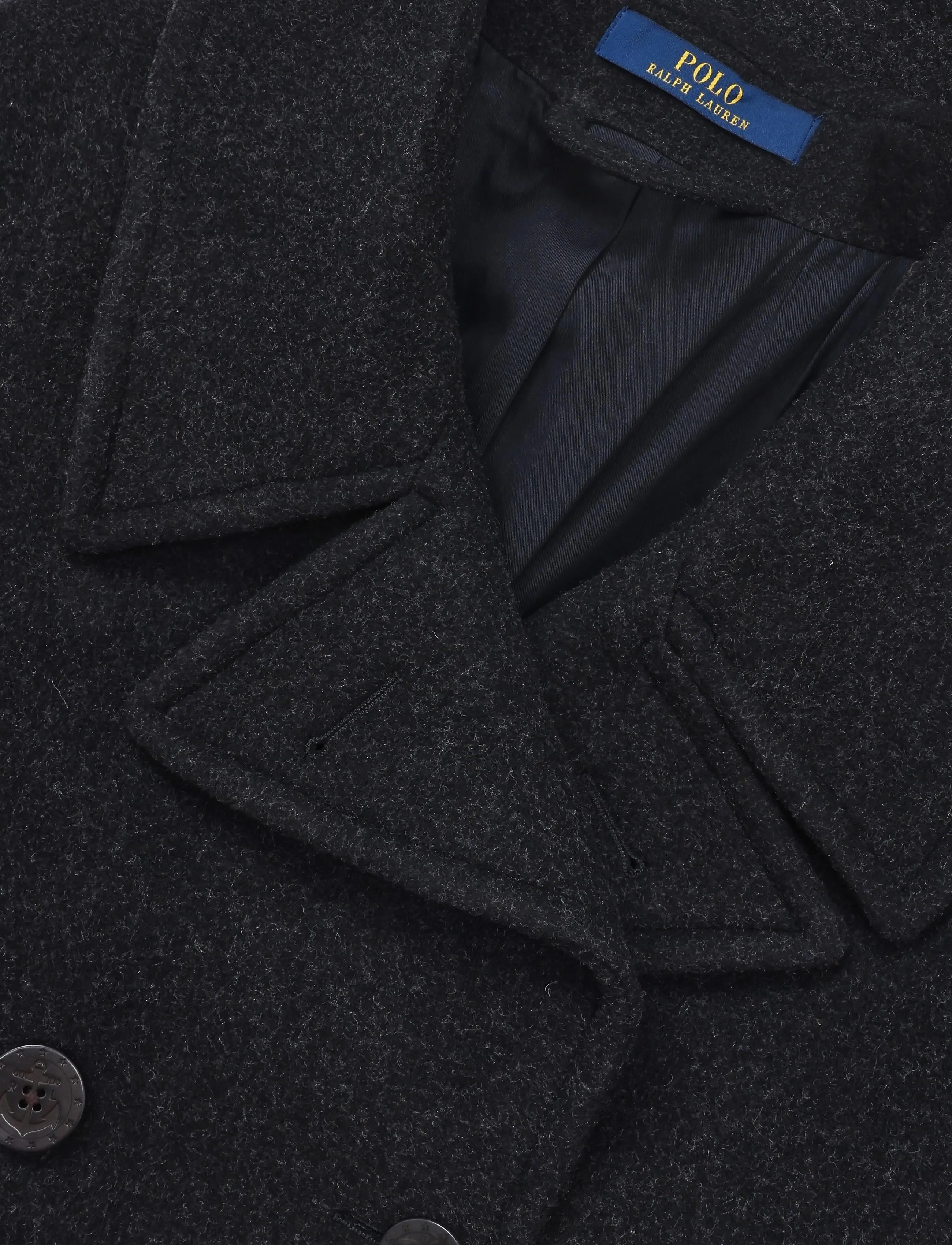 Polo Ralph Lauren - Melton Peacoat - uldfrakker - charcoal - 2