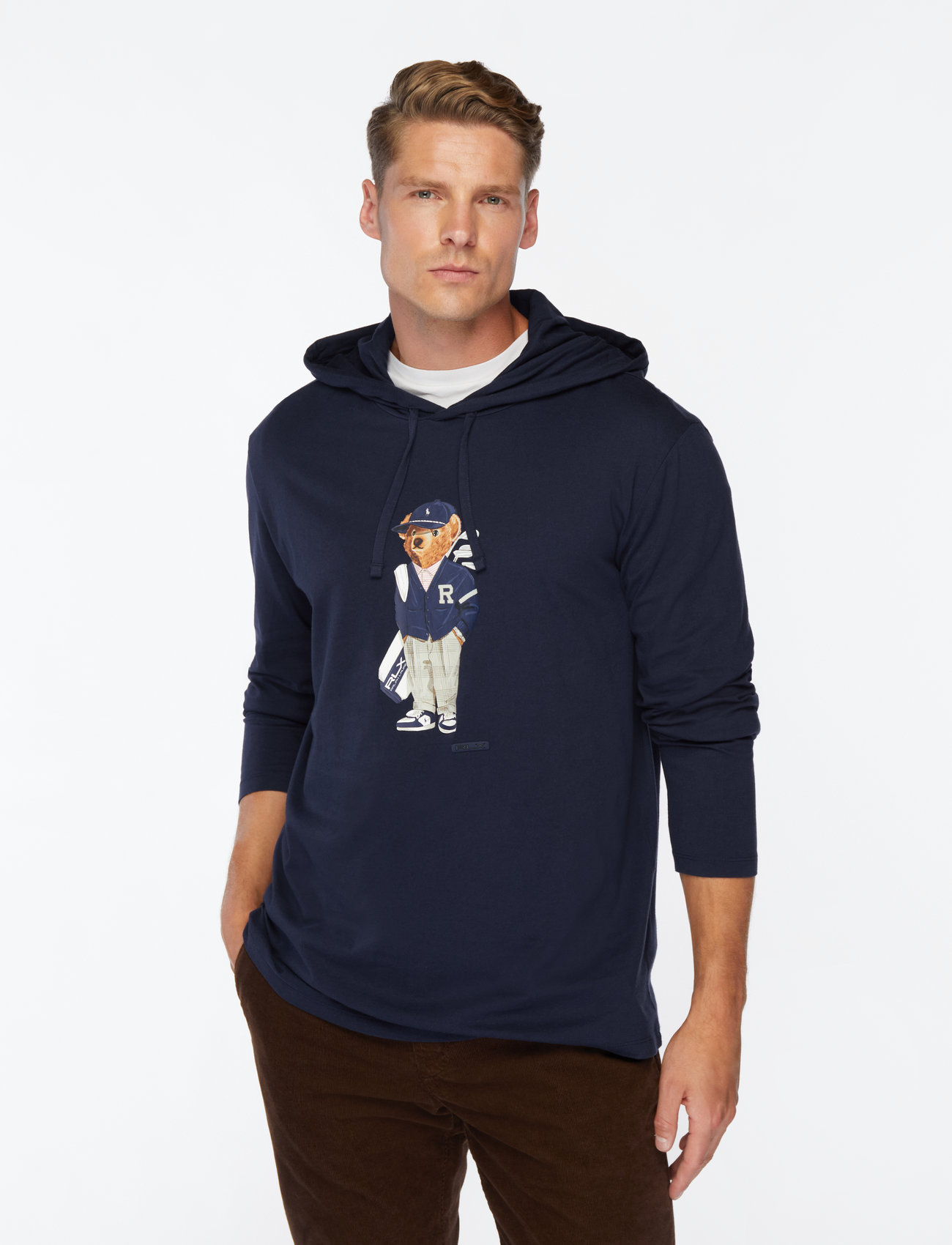 Polo Ralph Lauren - Polo Bear Jersey Hooded T-Shirt - kapuutsiga dressipluusid - refined navy - 0