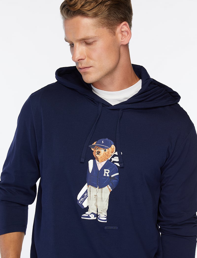 Polo Ralph Lauren - Polo Bear Jersey Hooded T-Shirt - kapuutsiga dressipluusid - refined navy - 5
