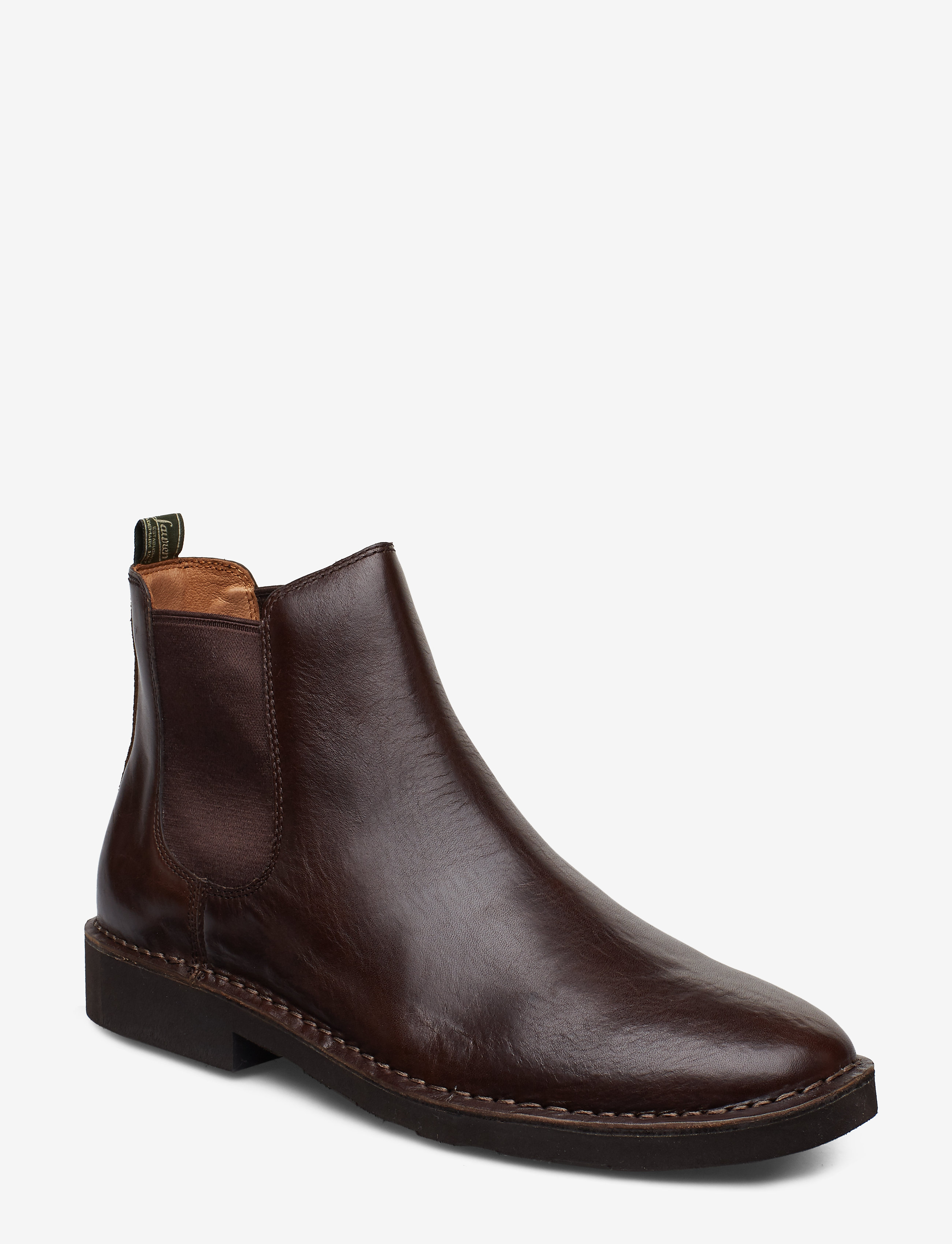 Polo Ralph Lauren Leather-Talan Chlsea-Bo-Csl, 41, Brown, Støvler > Chelsea-Støvler, Herre