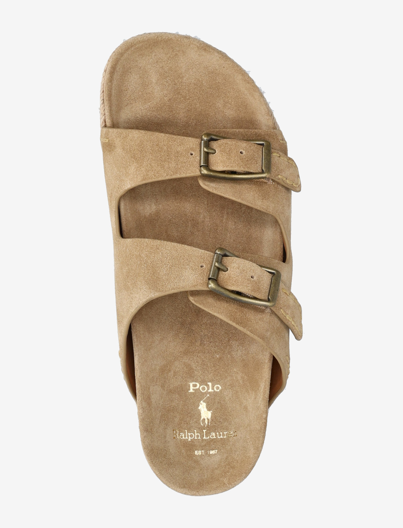 Polo Ralph Lauren - Turbach Suede Sandal - feriefavoritter - milkshake - 3