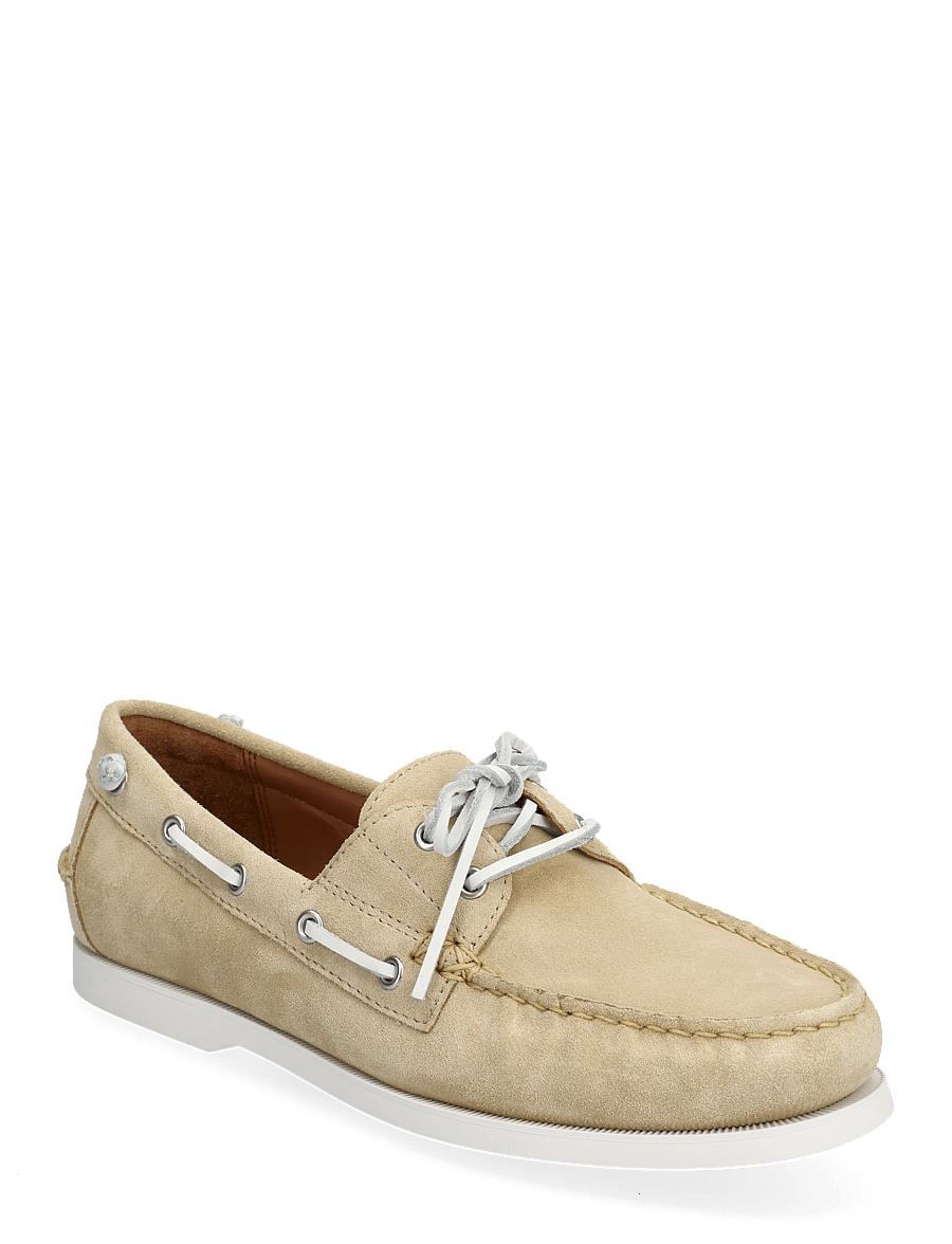 Polo Ralph Lauren - Merton Suede Boat Shoe - bone - 0