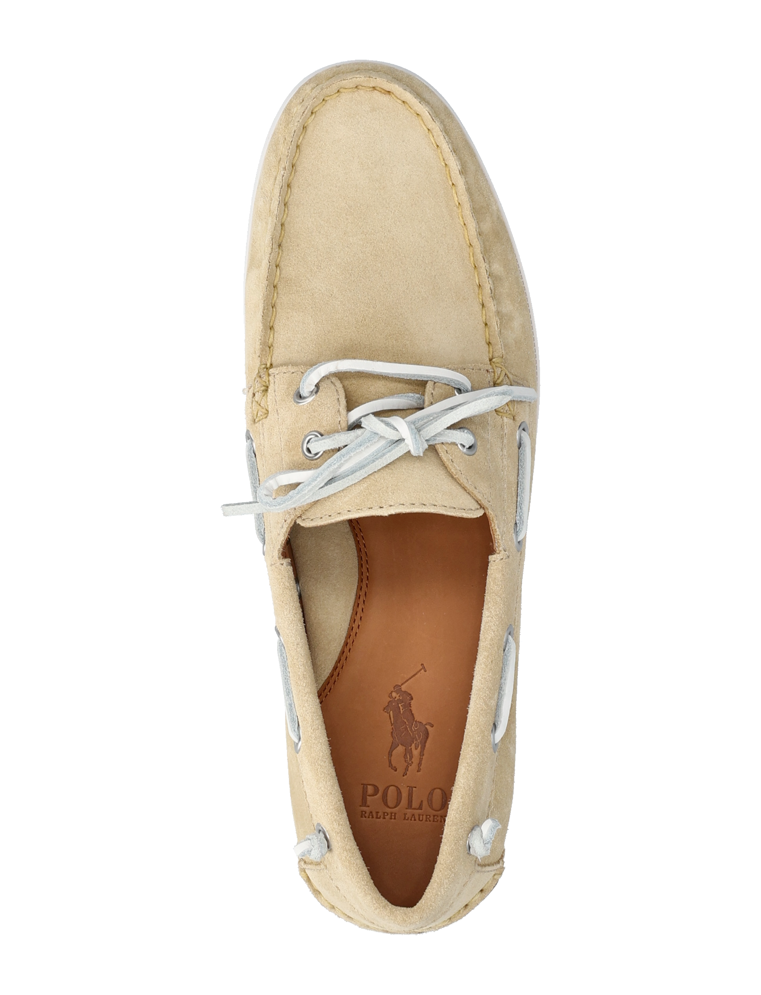 Polo Ralph Lauren - Merton Suede Boat Shoe - bone - 3