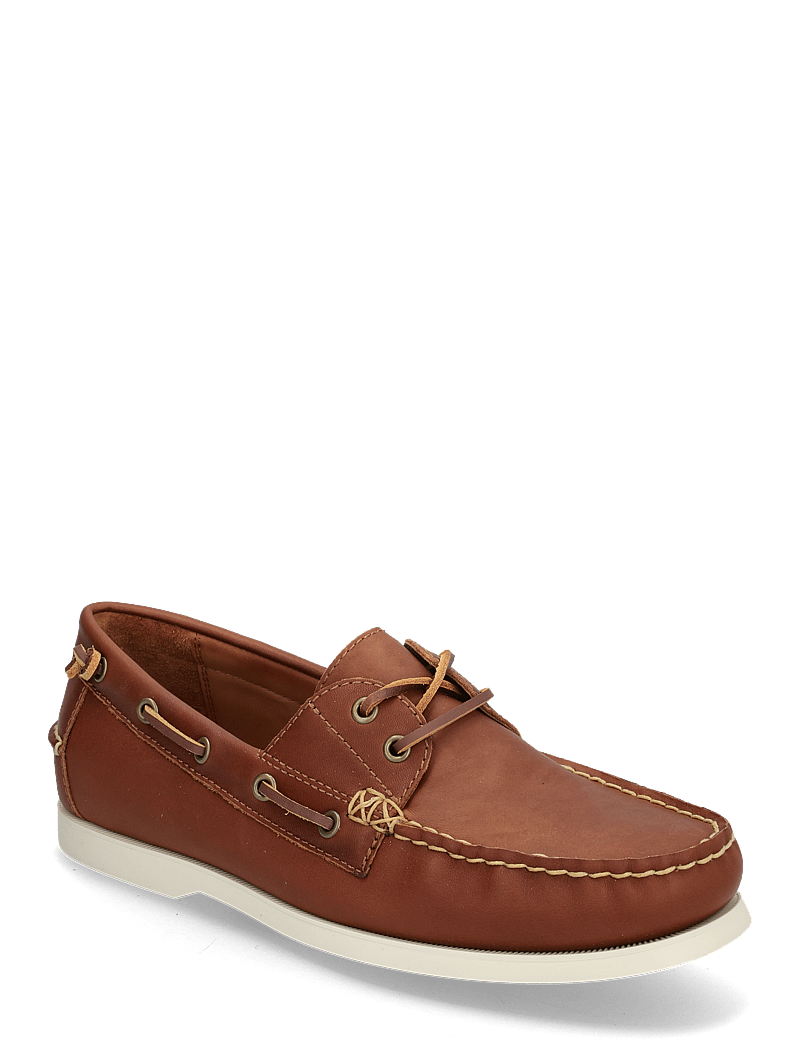 Polo Ralph Lauren - Merton Color-Blocked Leather Boat Shoe - iepirkties noteiktam pasākumam - tan - 0