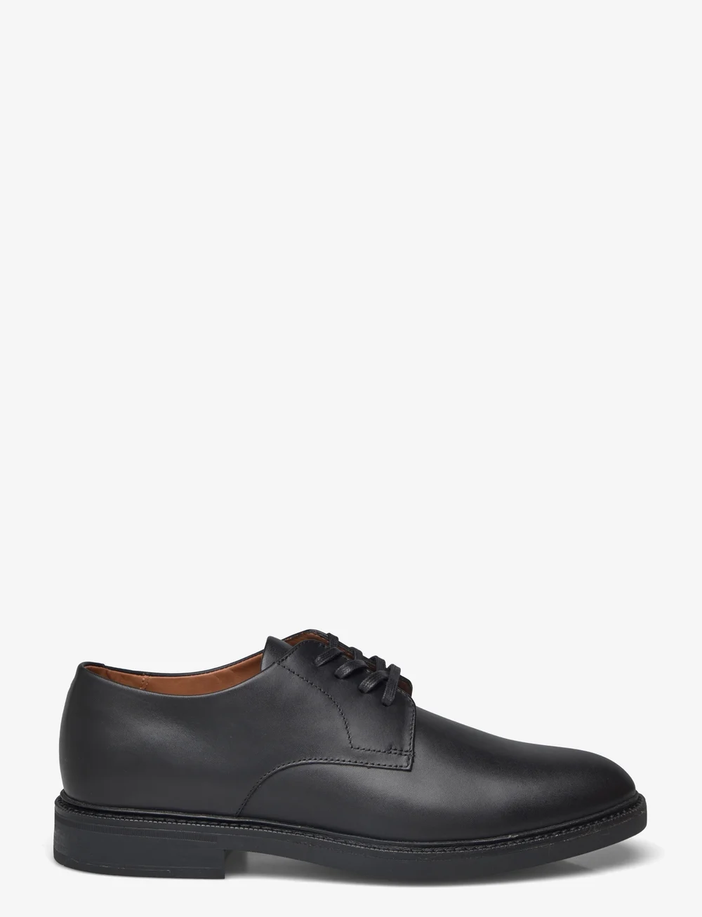 Polo Ralph Lauren - Asher Burnished Leather Derby Shoe - derby-schuhe - black - 1