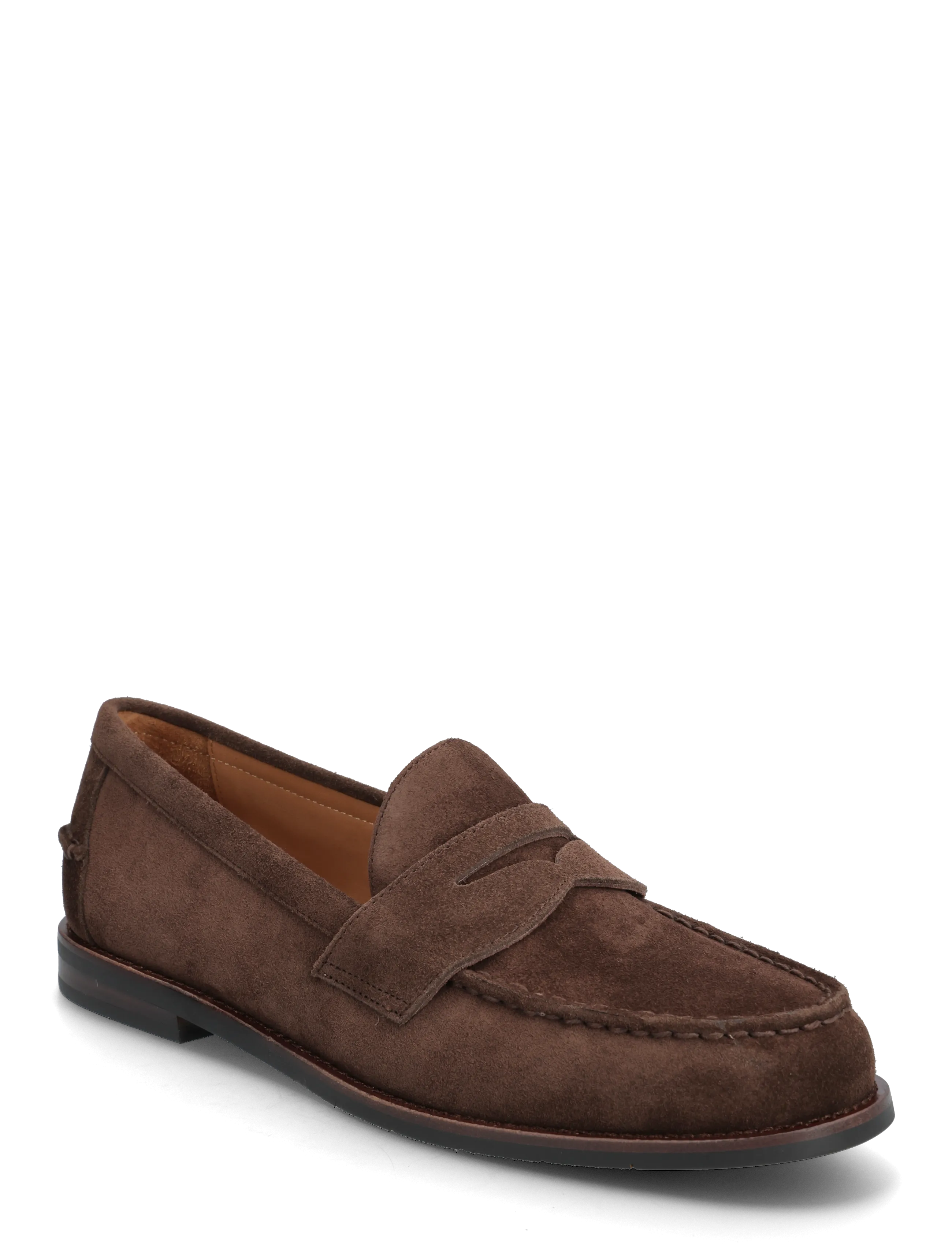 Polo Ralph Lauren SUEDE-ALSTON PENNY-CS-LFR - Sko - DARK BROWN / brown