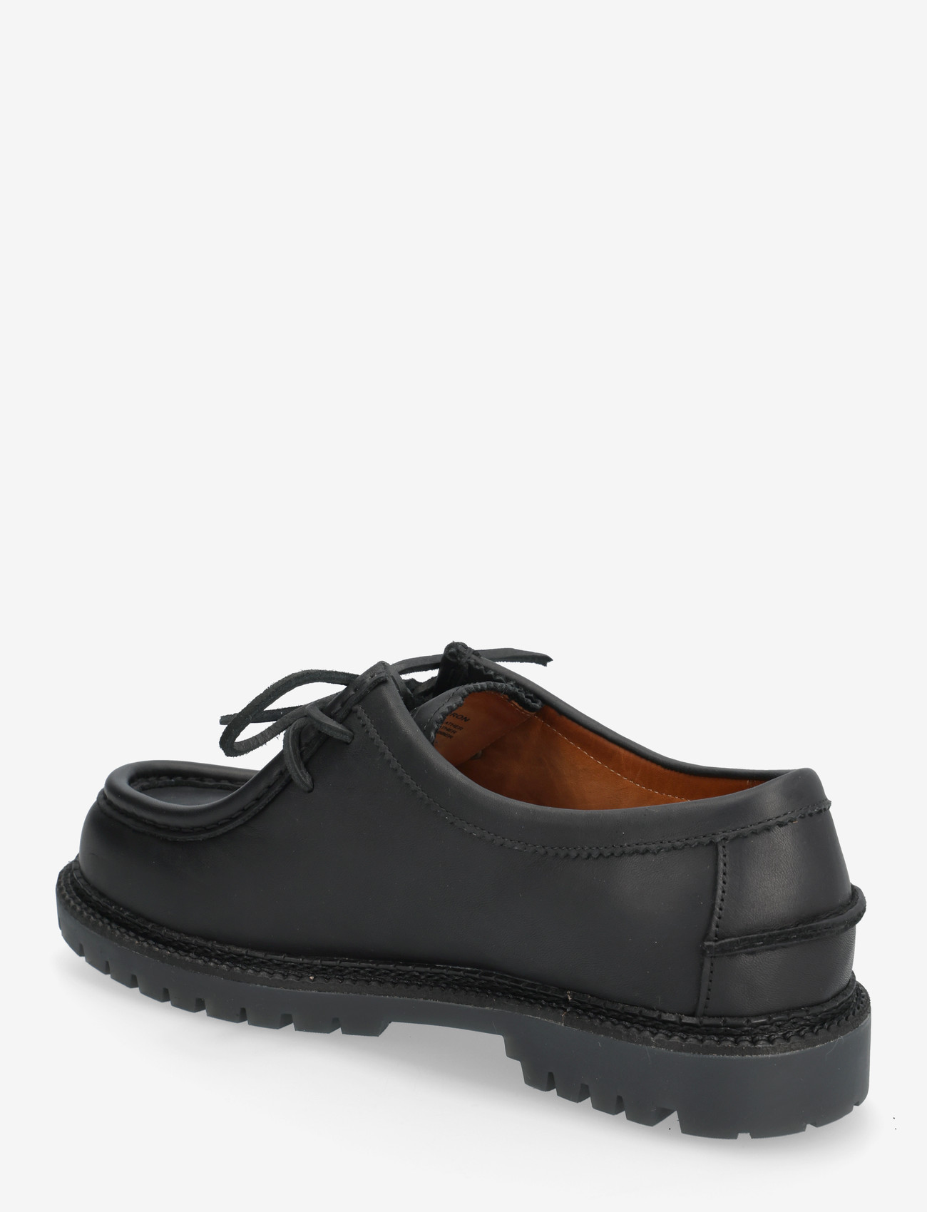 Polo Ralph Lauren - Jett Lug-Sole Leather Moc-Toe Shoe - moc toe sko - black - 2