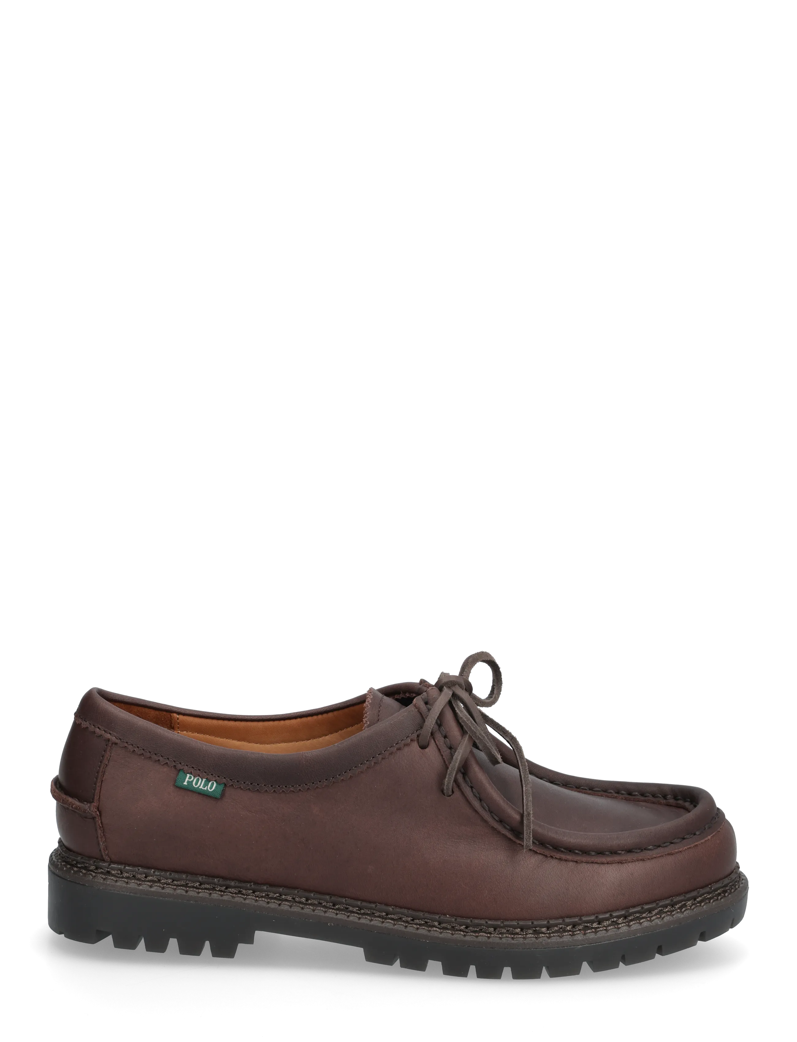 Polo Ralph Lauren - Jett Lug-Sole Leather Moc-Toe Shoe - moc-toe boots - dark brown - 1