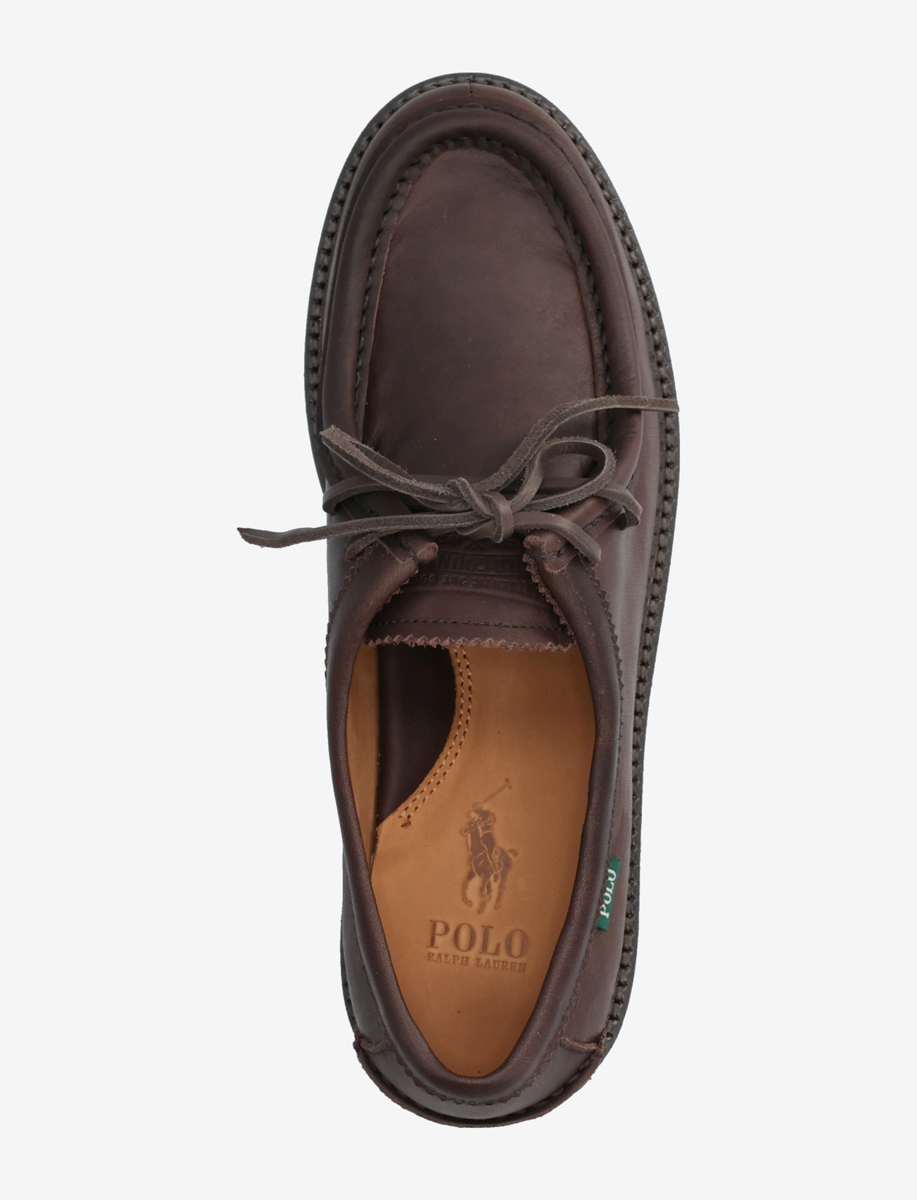 Polo Ralph Lauren - Jett Lug-Sole Leather Moc-Toe Shoe - moc toe sko - dark brown - 3