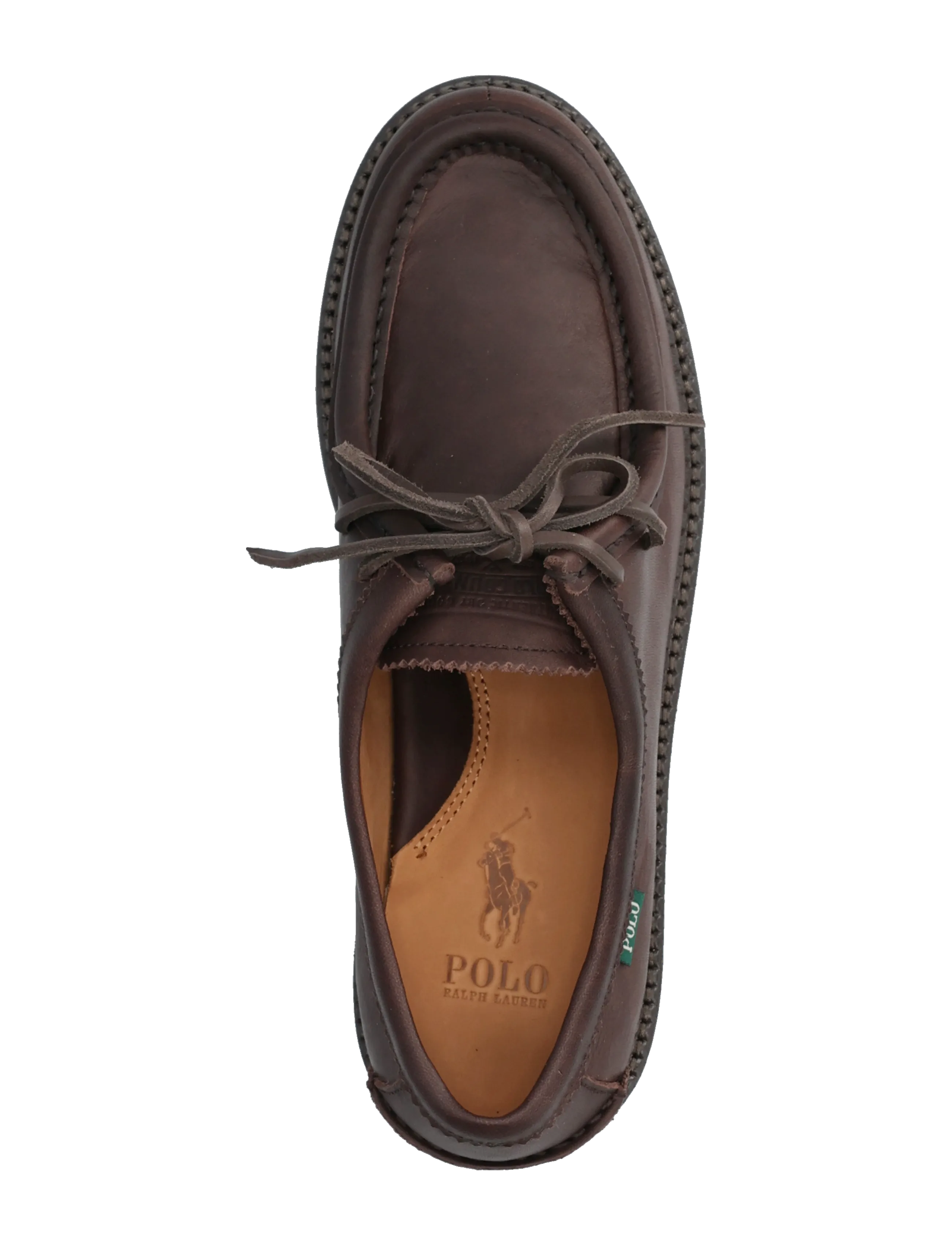 Polo Ralph Lauren - Jett Lug-Sole Leather Moc-Toe Shoe - moc-toe boots - dark brown - 3