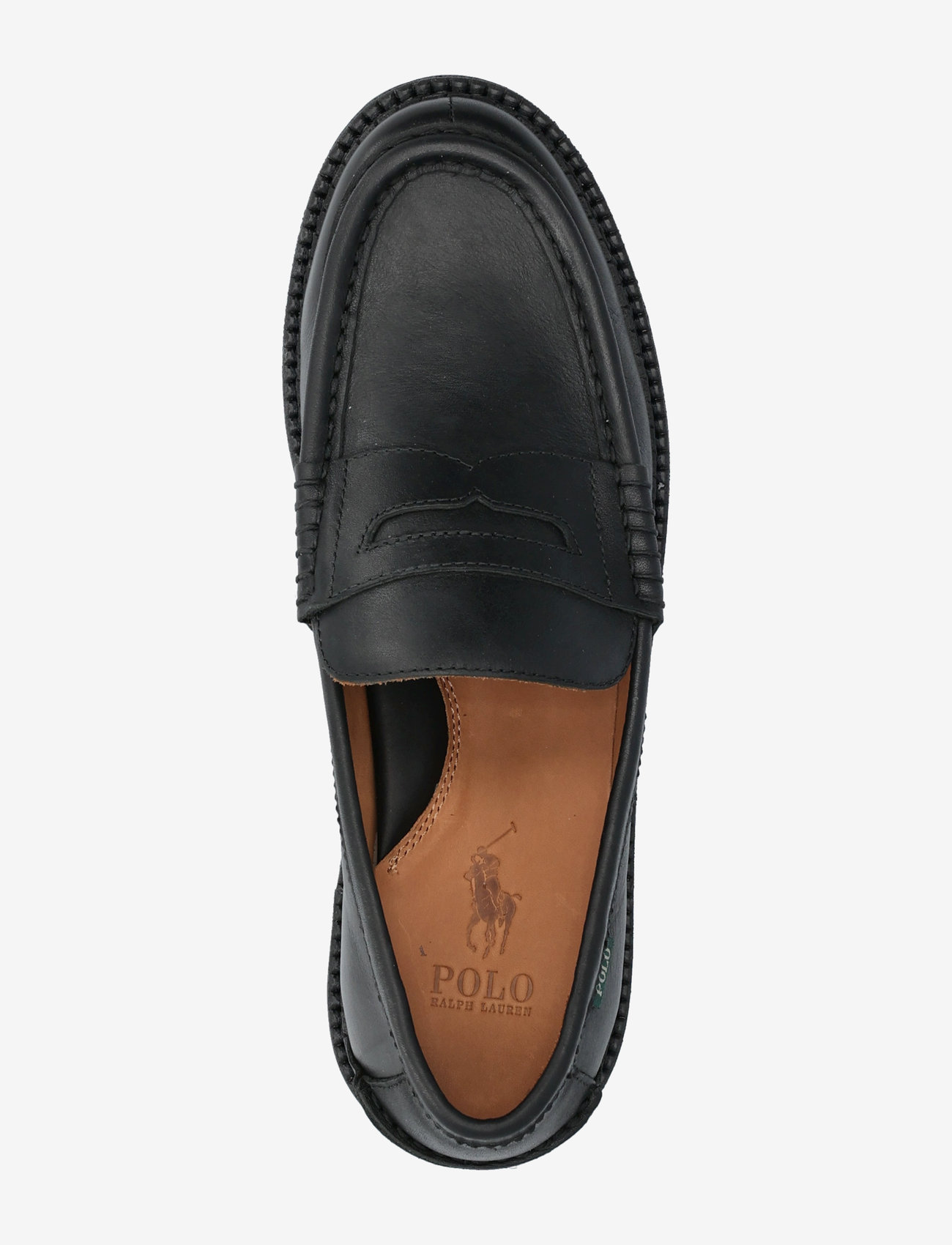 Polo Ralph Lauren - Jett Lug-Sole Leather Penny Loafer - shoppa efter tillfälle - black - 3