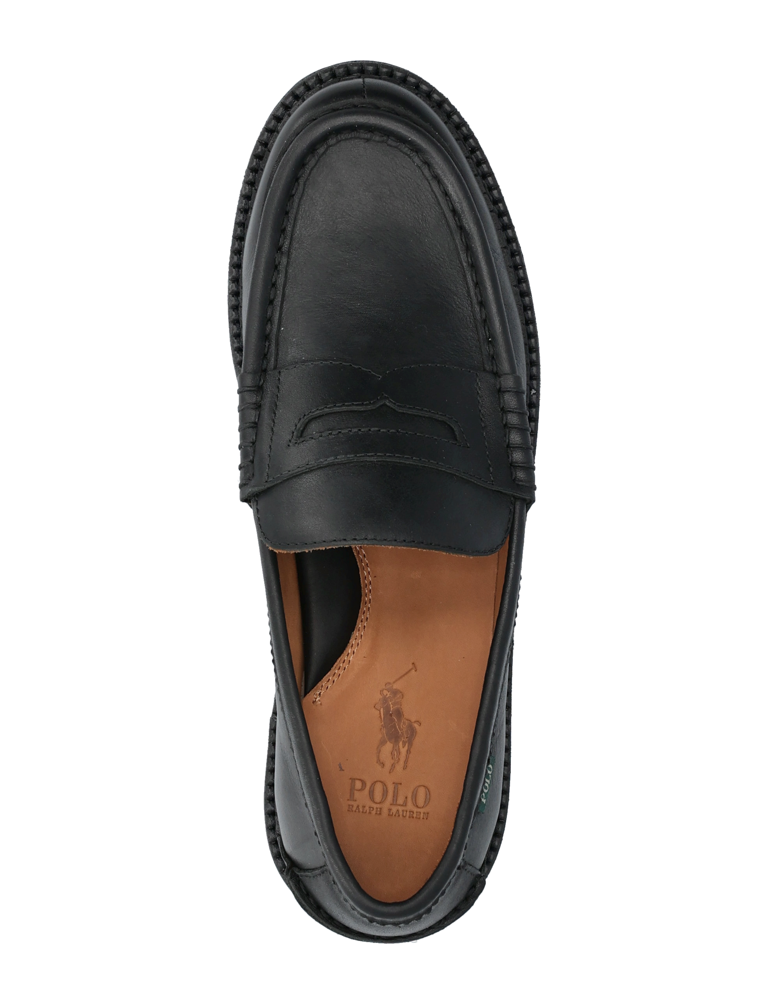 Polo Ralph Lauren - Jett Lug-Sole Leather Penny Loafer - shoppa efter tillfälle - black - 3