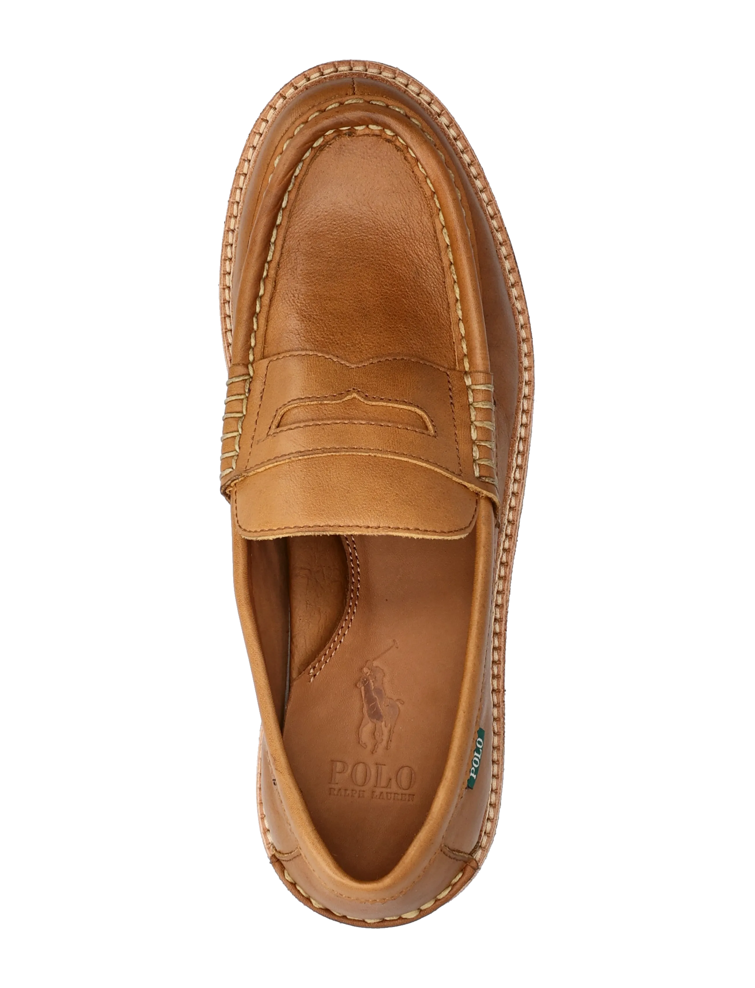 Polo Ralph Lauren - Jett Lug-Sole Leather Penny Loafer - achetez selon l'occasion - polo tan - 3