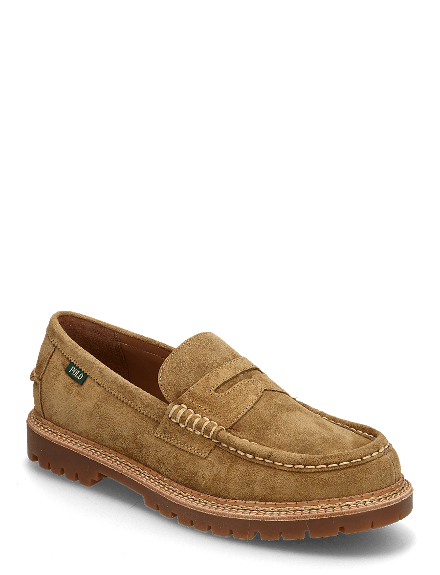 Polo Ralph Lauren - Jett Lug-Sole Suede Penny Loafer - loaferit - desert tan - 0