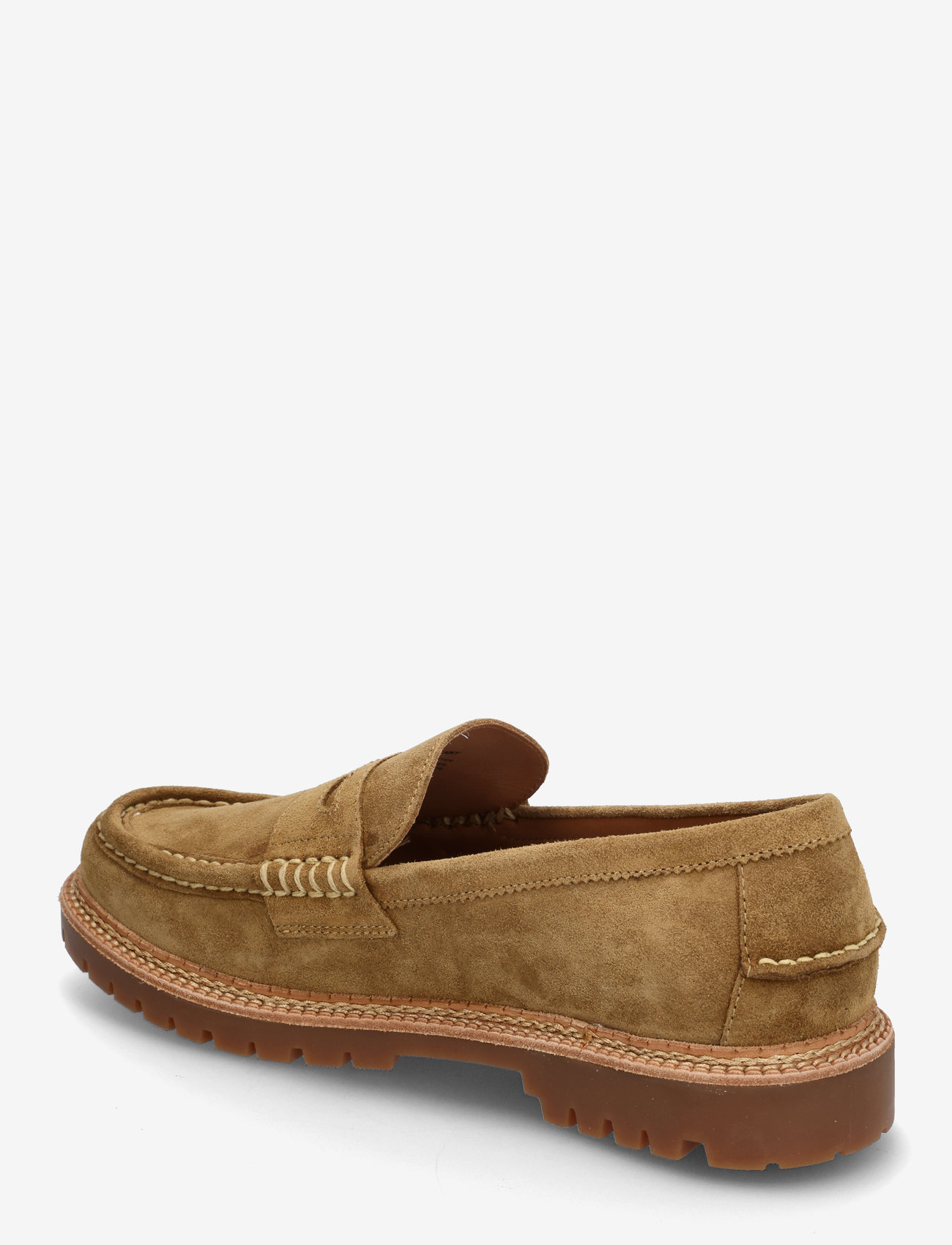 Polo Ralph Lauren - Jett Lug-Sole Suede Penny Loafer - shop by occasion - desert tan - 2