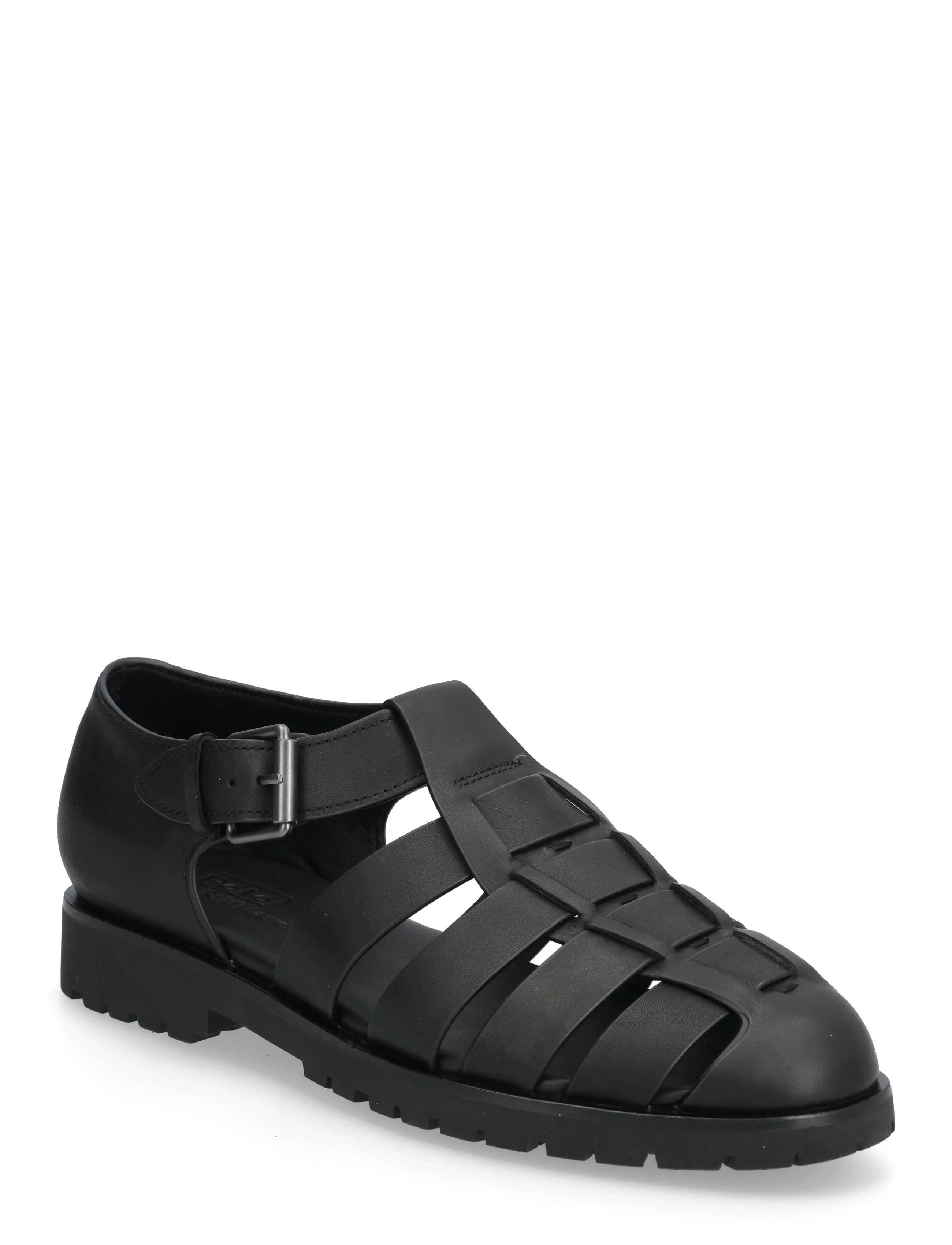 Polo Ralph Lauren LEATHER-FINN LUG-SN-FSA - Sandaler - BLACK / black